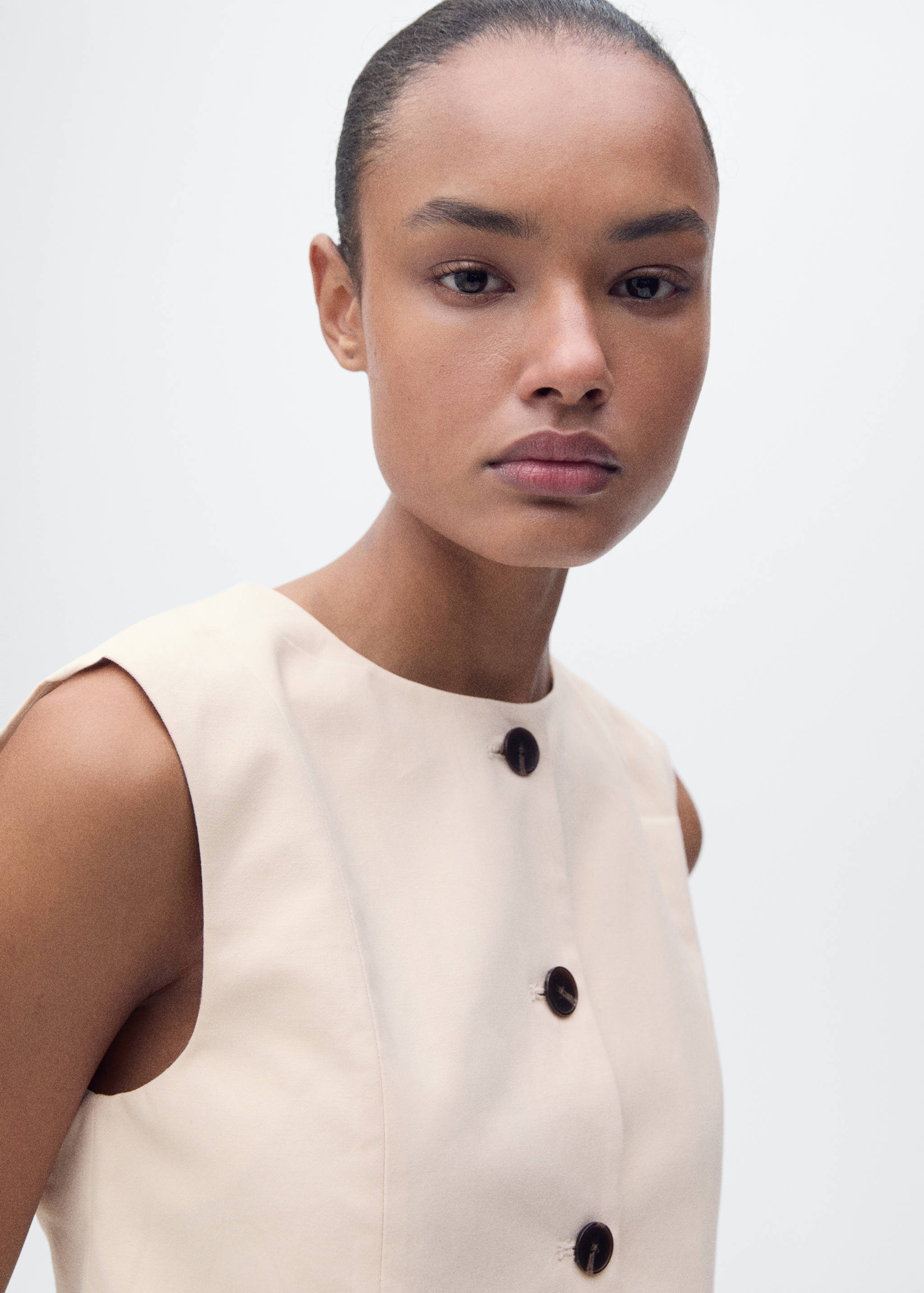 Top Crop Baumwolle Knöpfe - Detail des Artikels 1