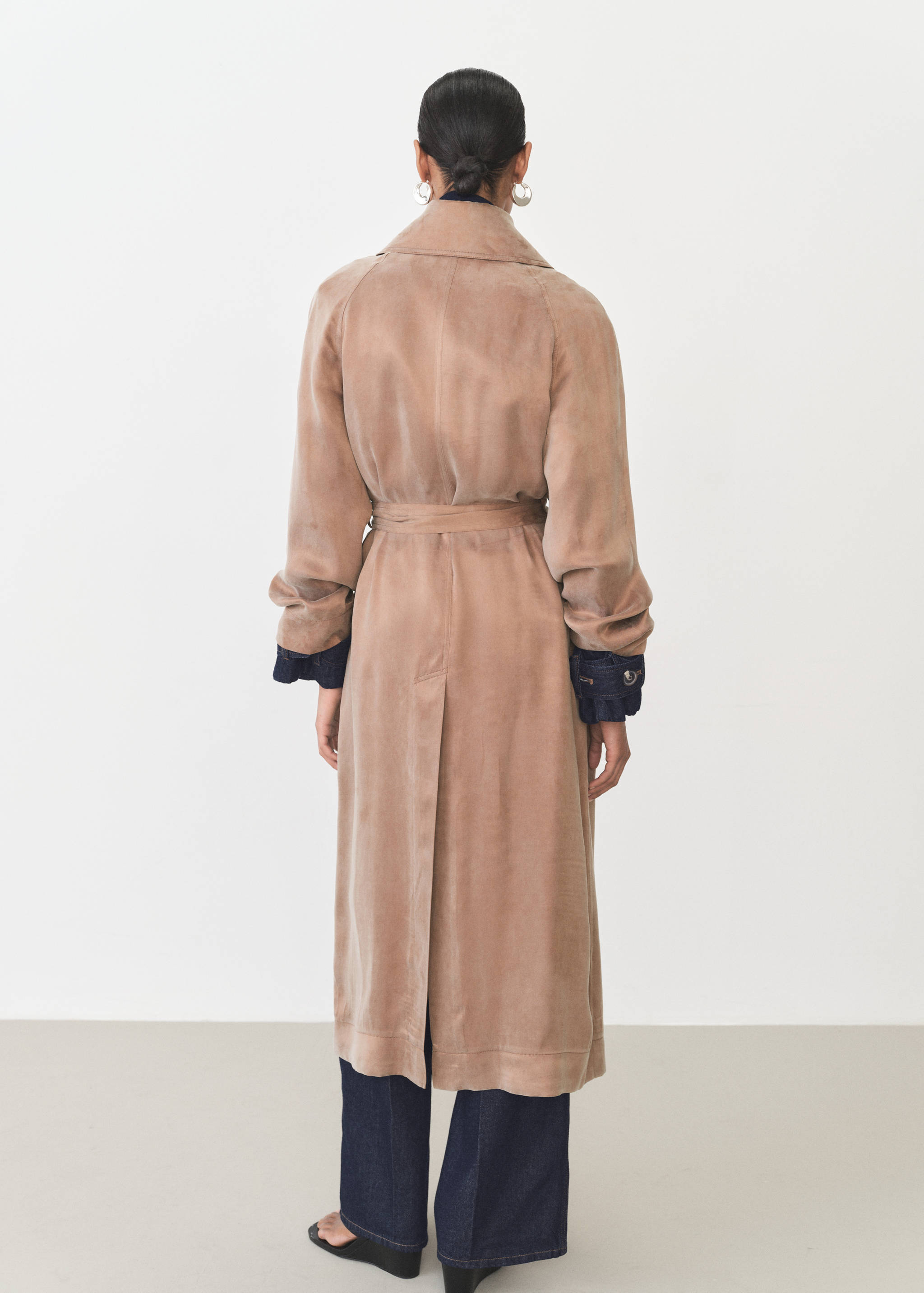 Belt lyocell trench - Reverse of the article