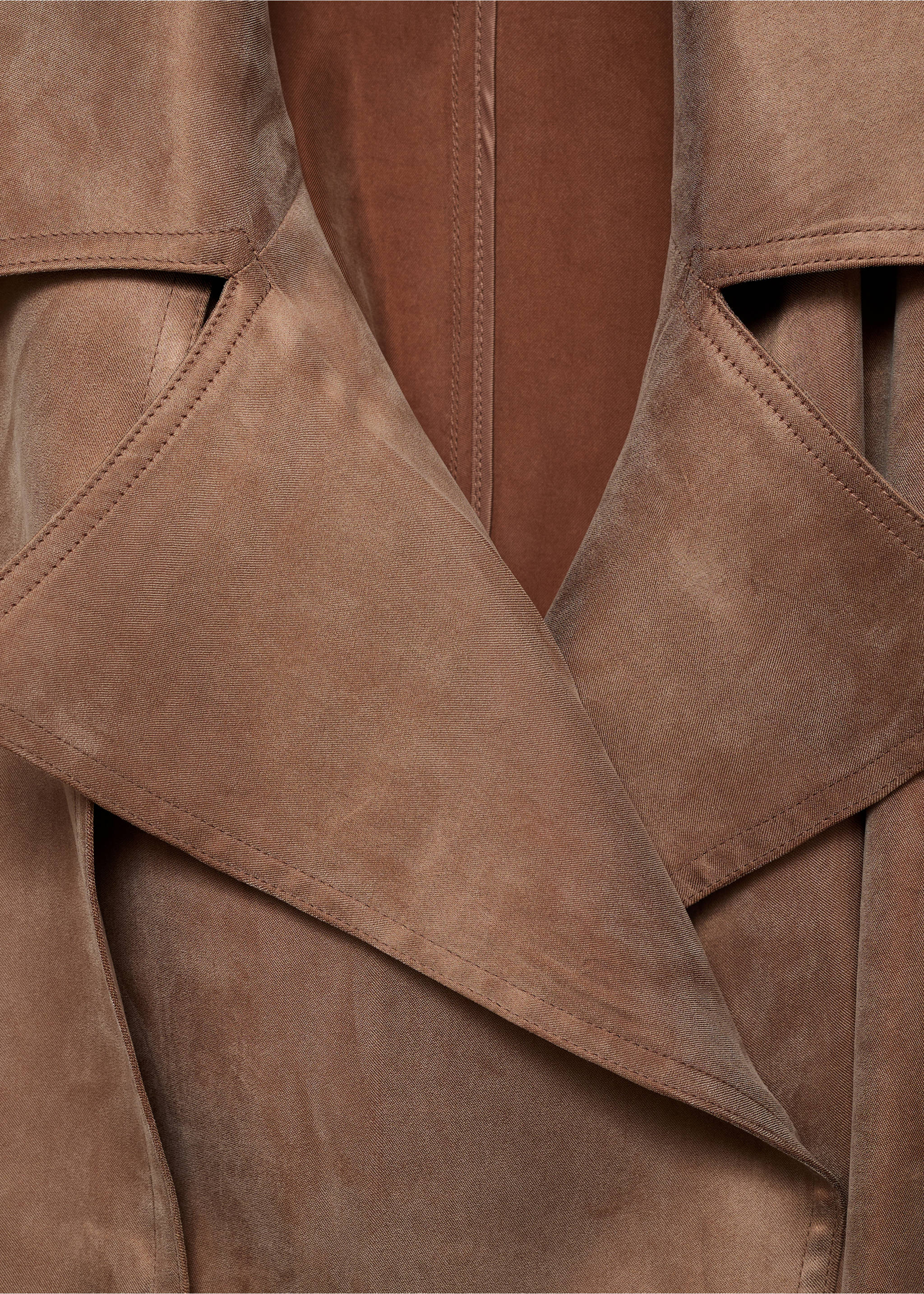 Belt lyocell trench - Details of the article 8, Copper. Ref: 87096363-00.
