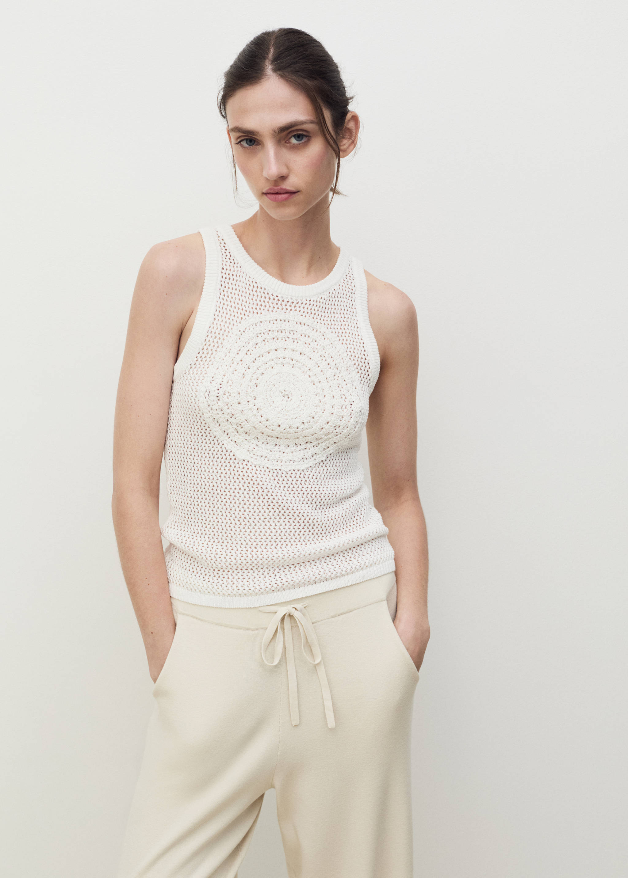 Top crochet algodón - Plano medio