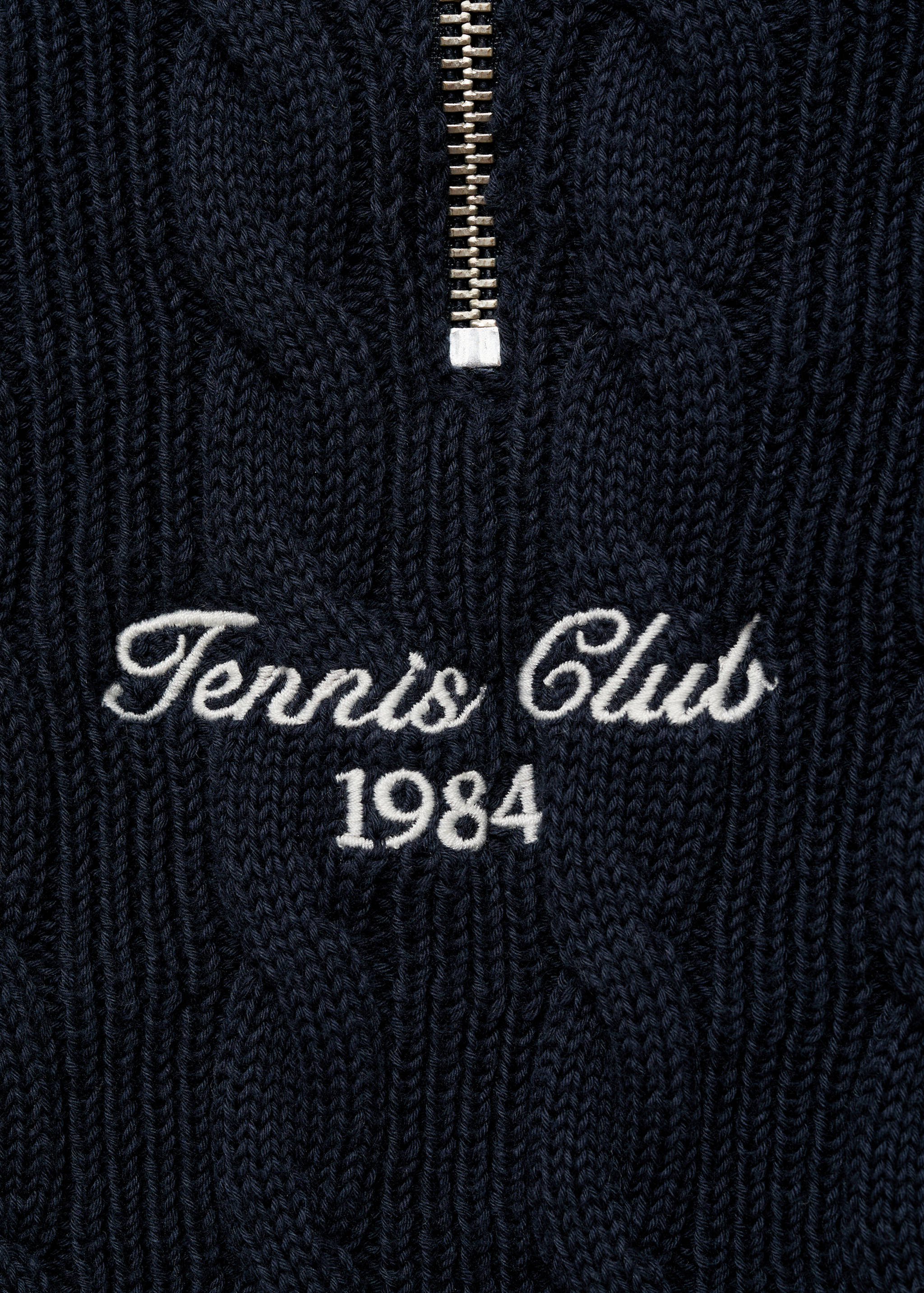 Braided vest with embroidered message - Details of the article 8