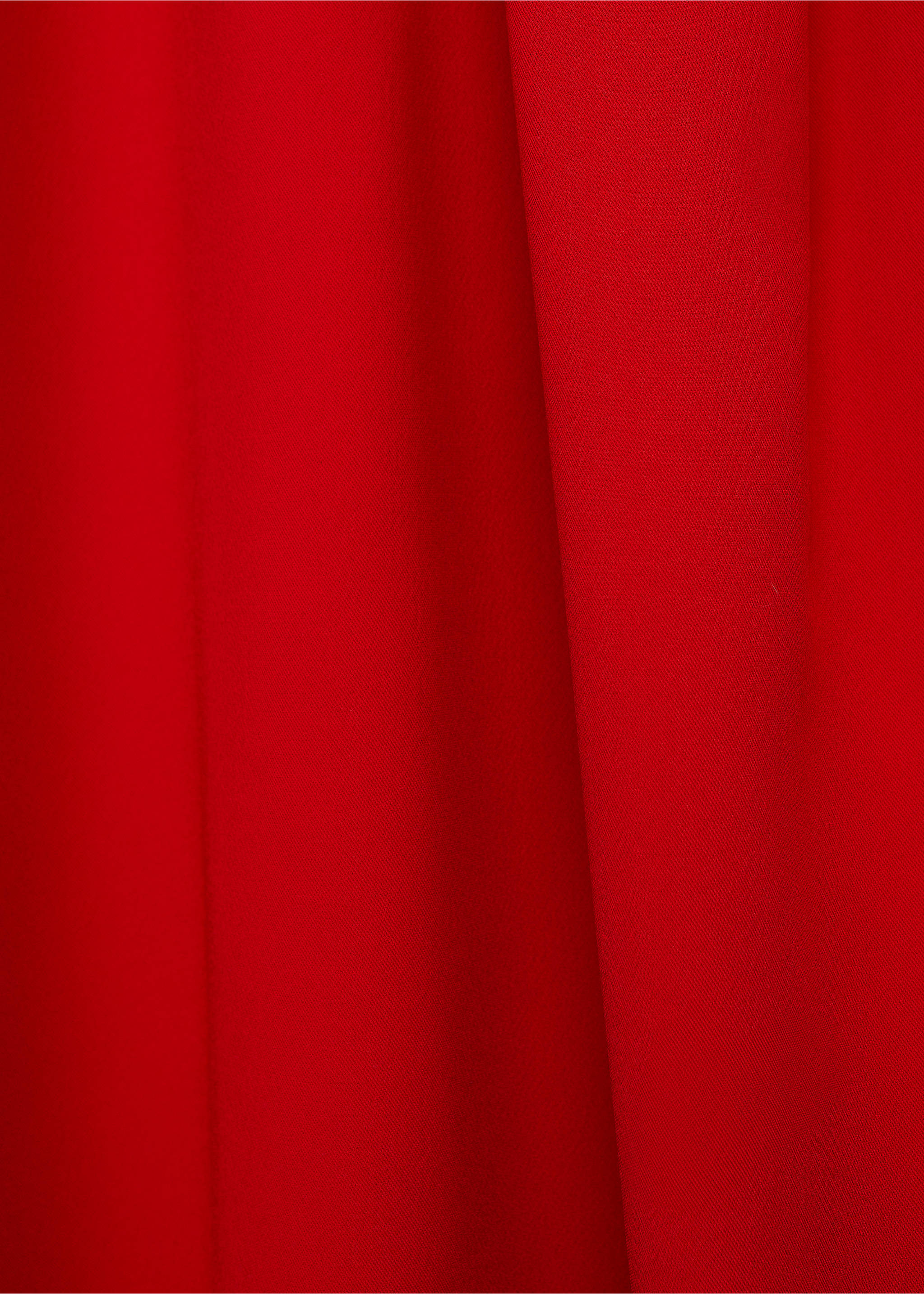 Long skirt with gathered waist - Details of the article 0, Red. Ref: 87096372-00.