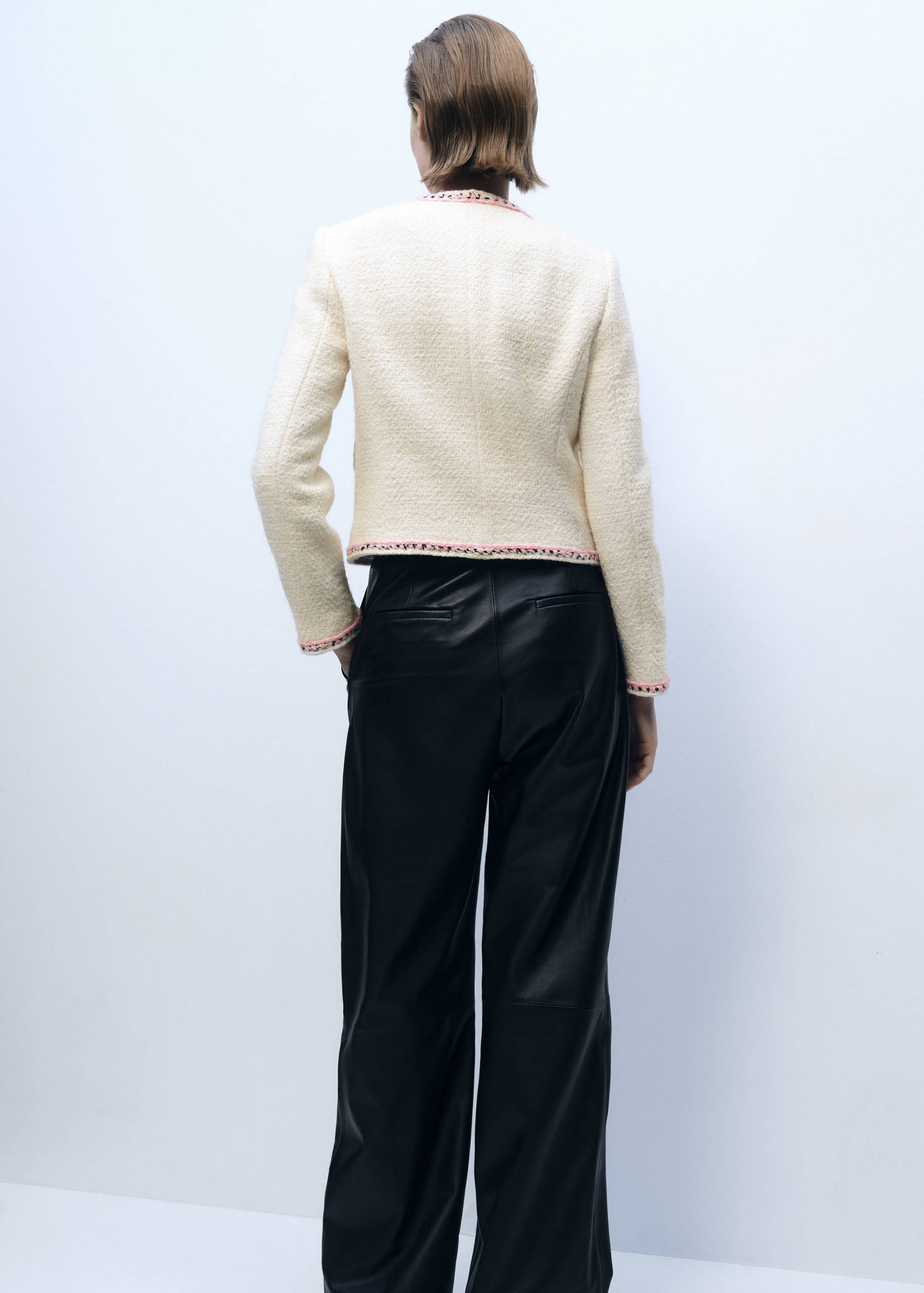 Veste tweed liserés contrastants - Verso de l’article