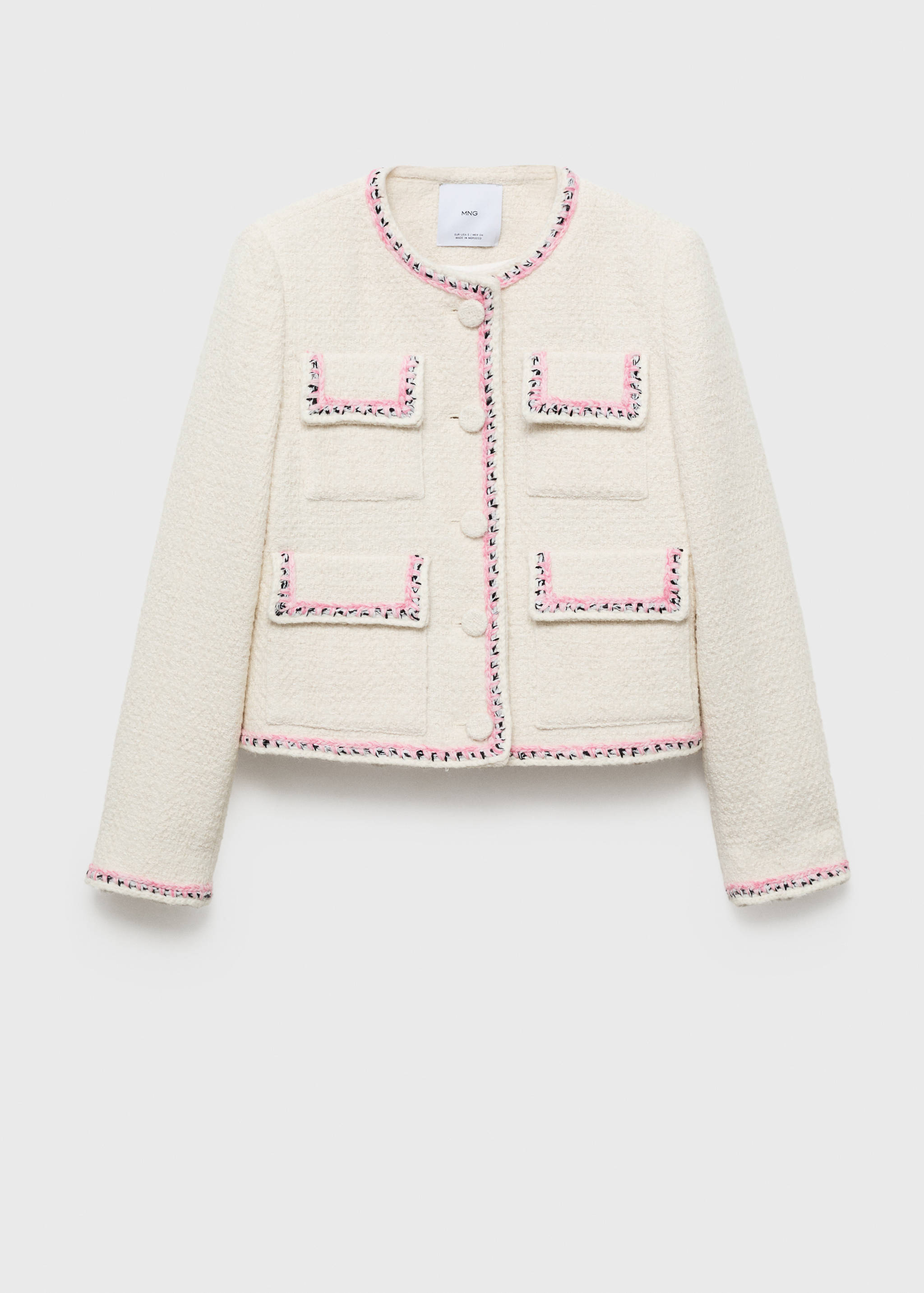 Tweedjacke mit Kontrastbesatz - Artikel ohne Model