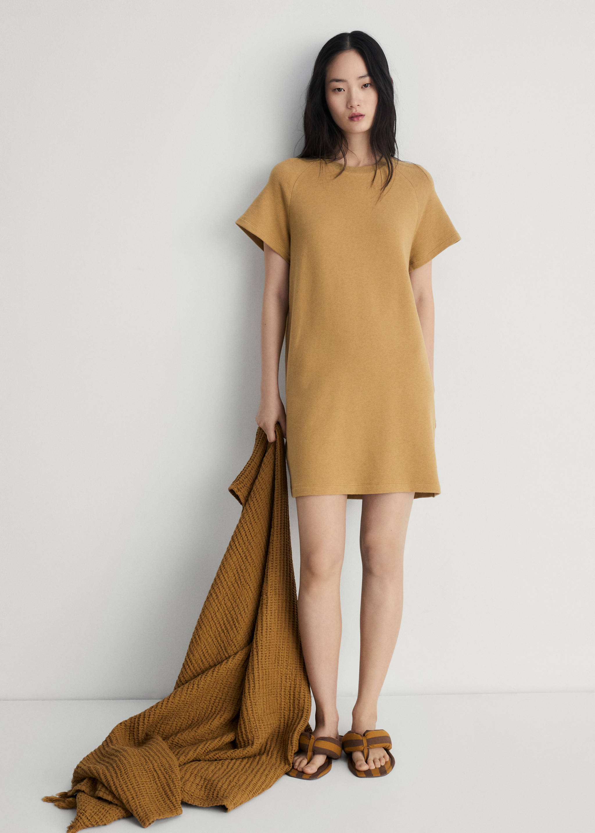 Heather fleece cotton nightgown - General plane