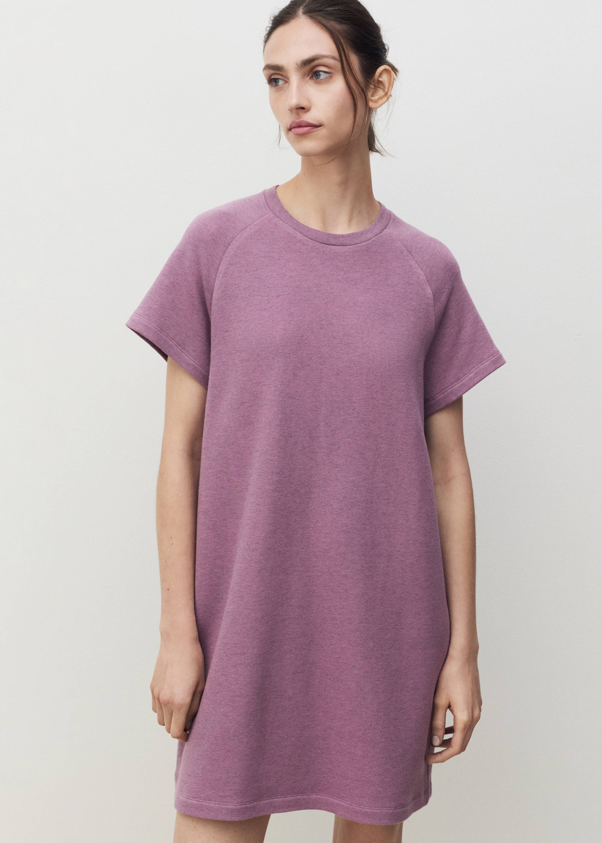 Heather fleece cotton nightgown - Medium plane