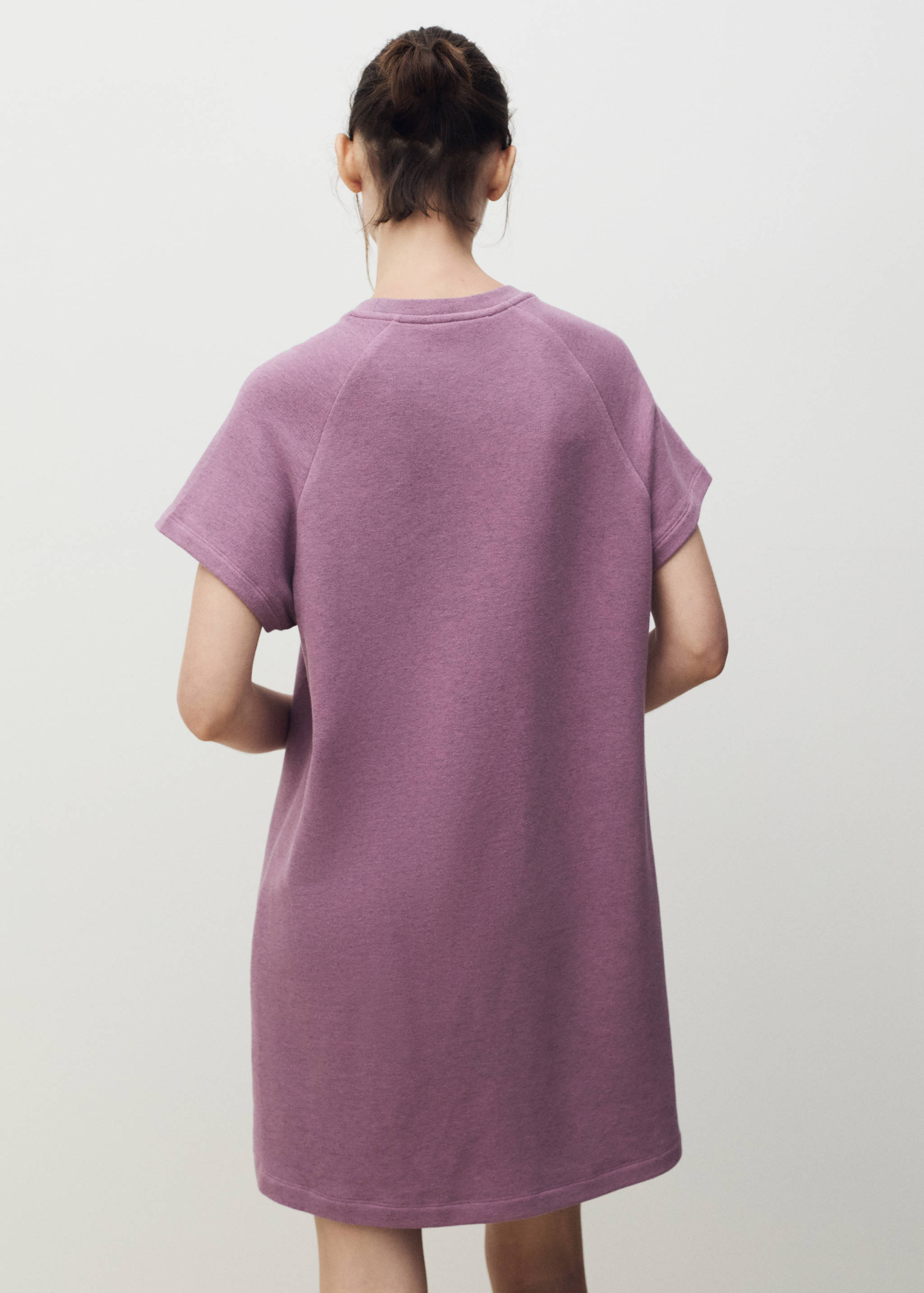 Heather fleece cotton nightgown - Reverse of the article