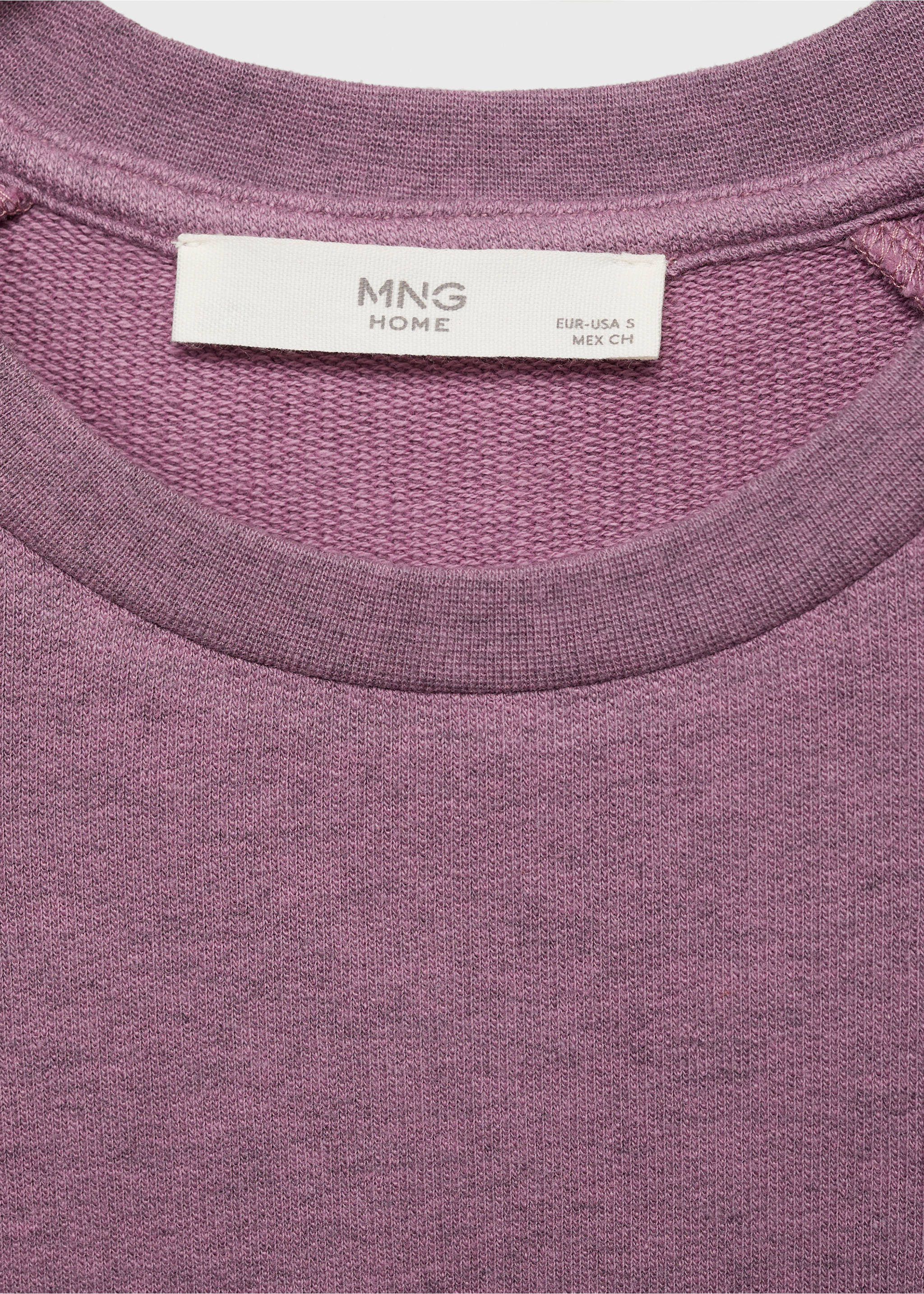 Camisón algodón felpa vigore - Detalle del artículo 8, Ciruela. Ref: 87096709-00.
