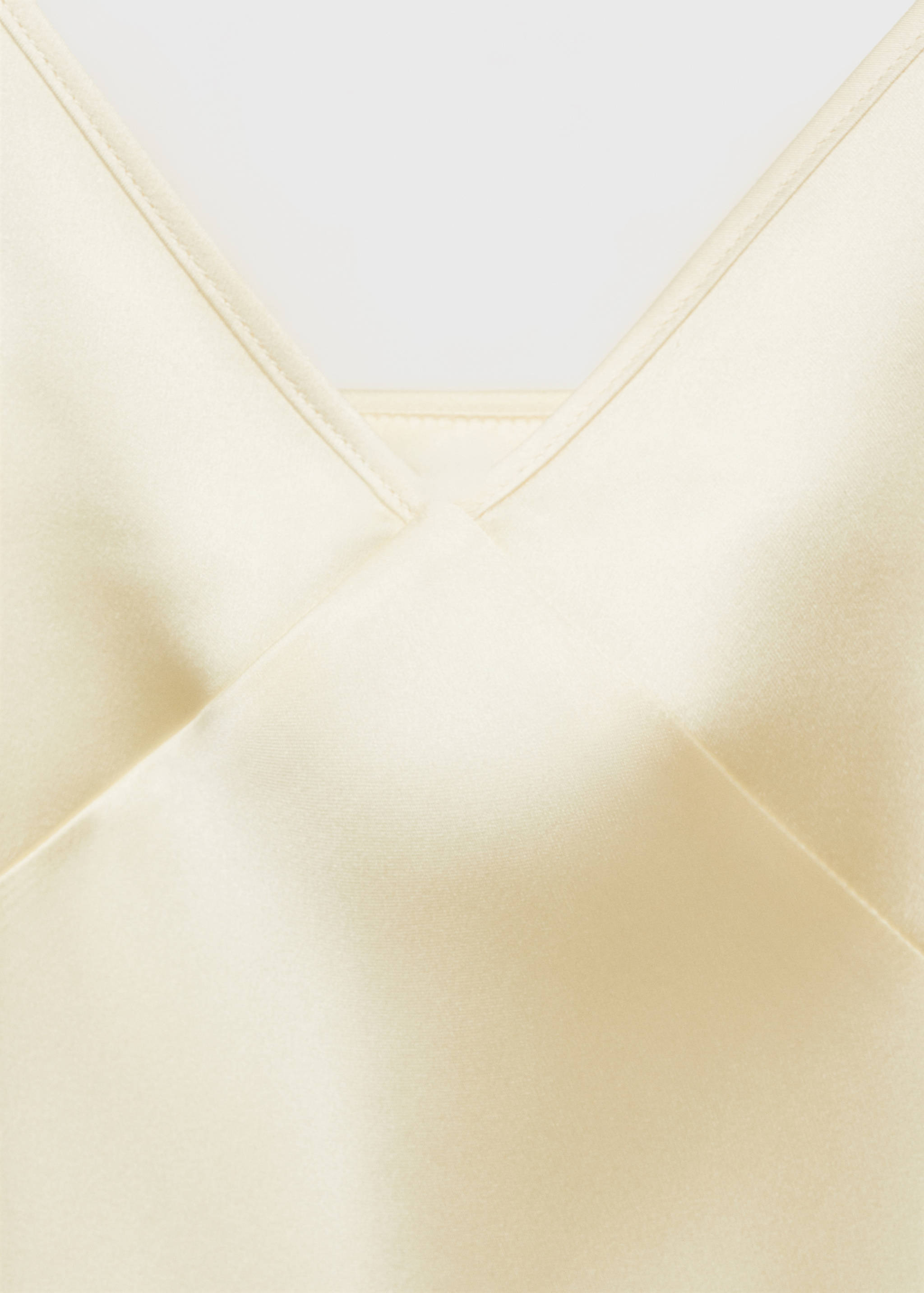 V-neck satin top - Details of the article 0