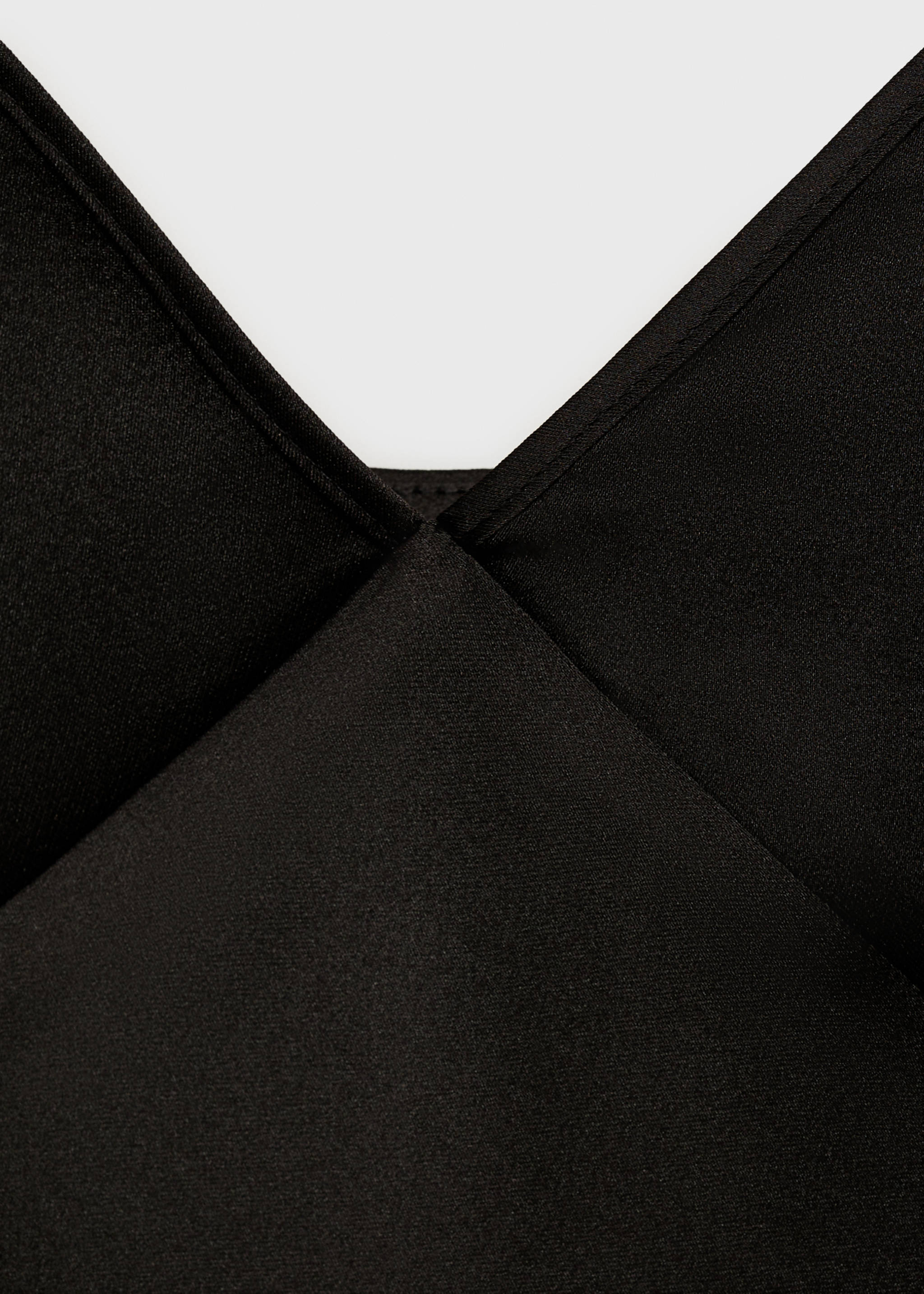 V-neck satin top - Details of the article 0