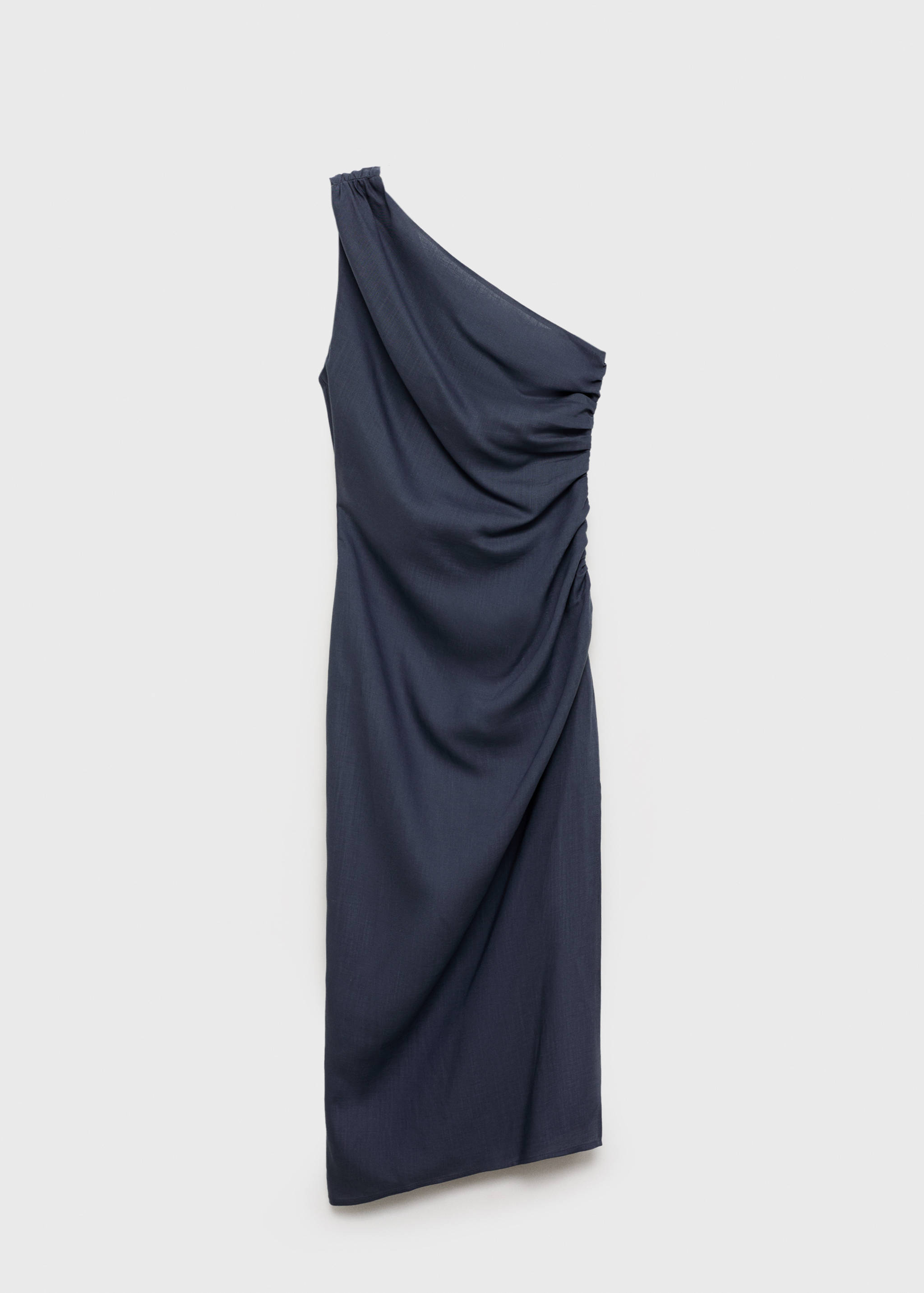 Asymmetrisches Kleid mit gerafften Details - Artikel ohne Model