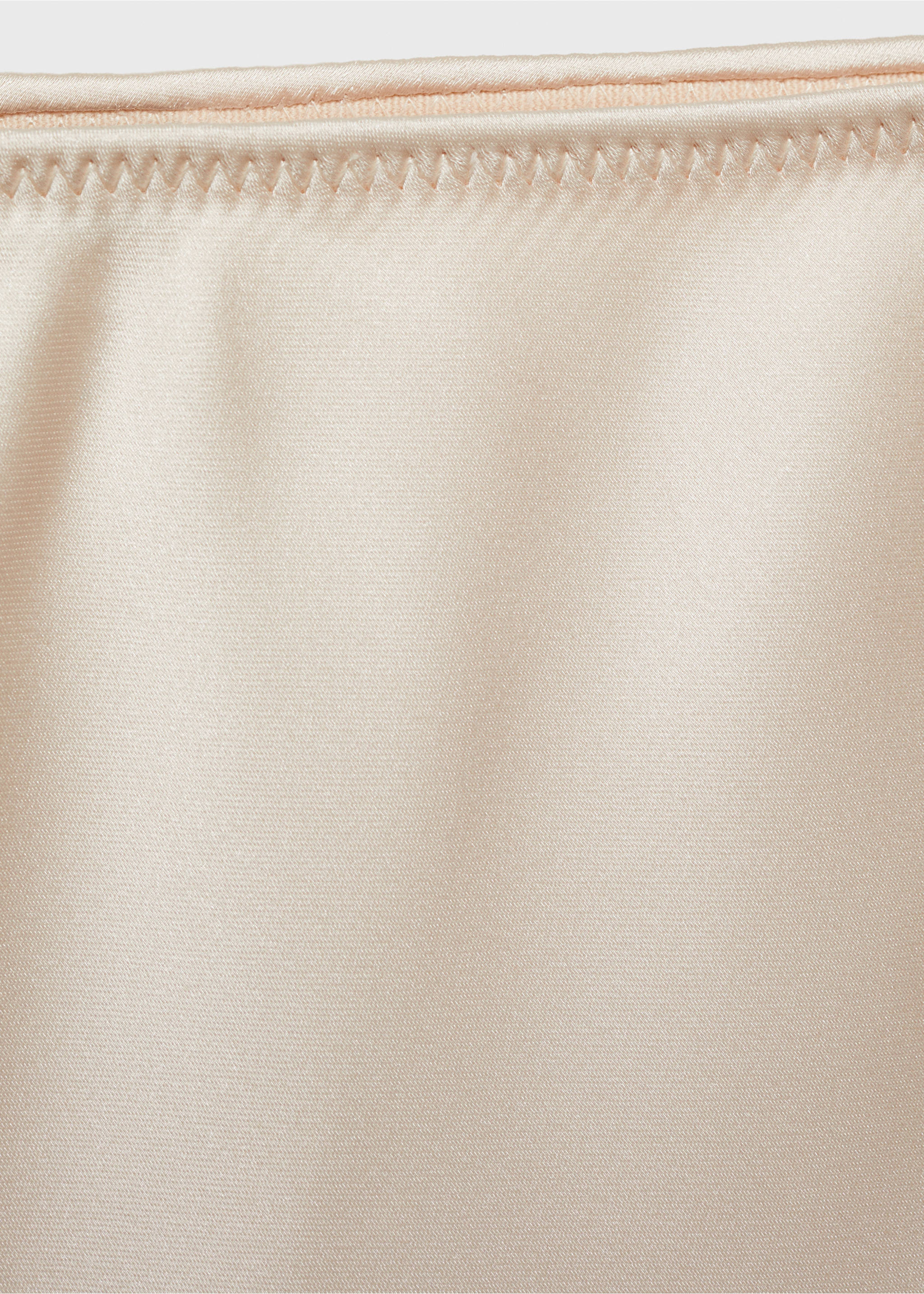 Midirock mit Satin-Effekt - Detail des Artikels 0, Beige. Ref: 87096716-00.