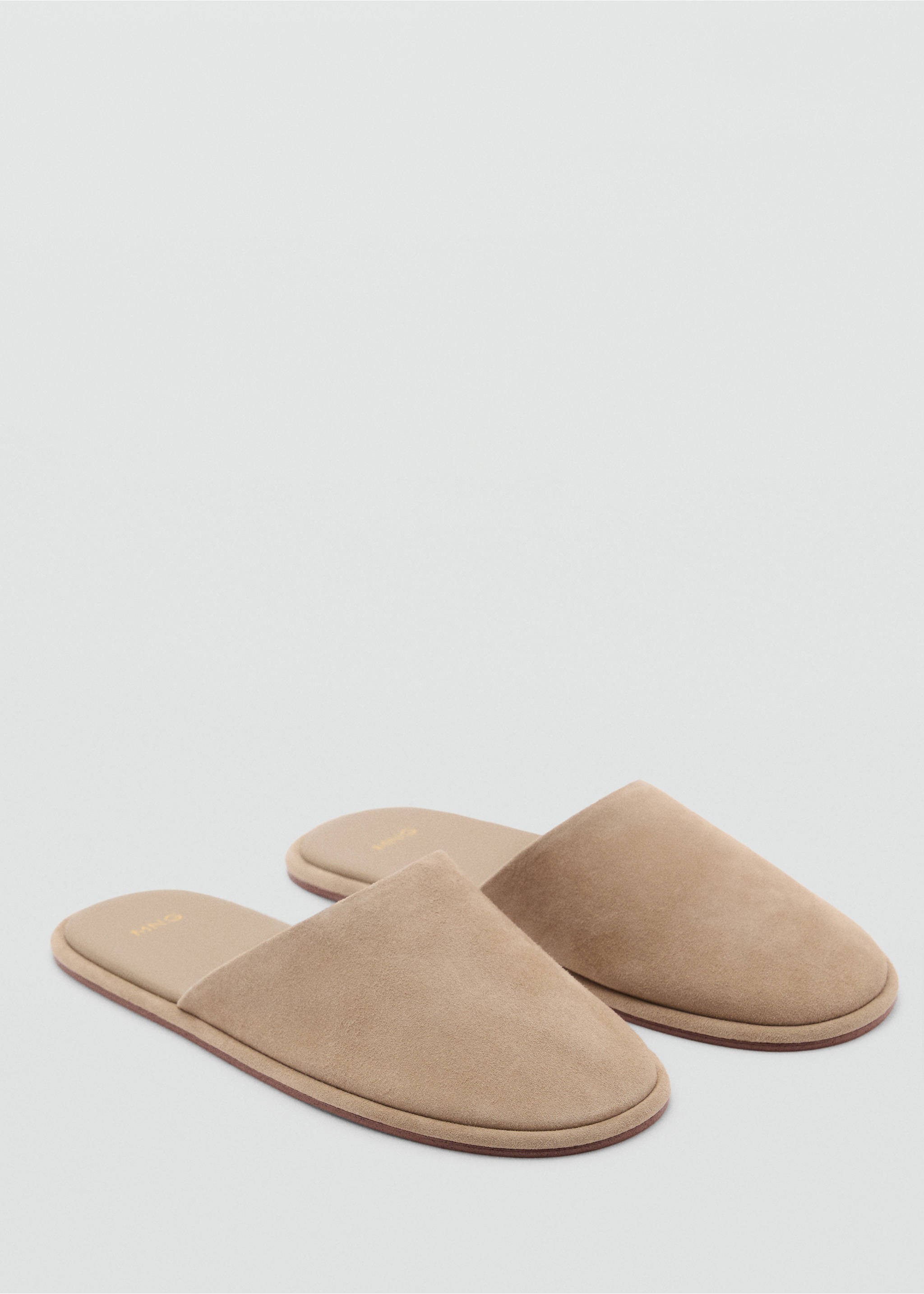 Suede sling back shoes - Medium plane, Sand. Ref: 87096719-00.