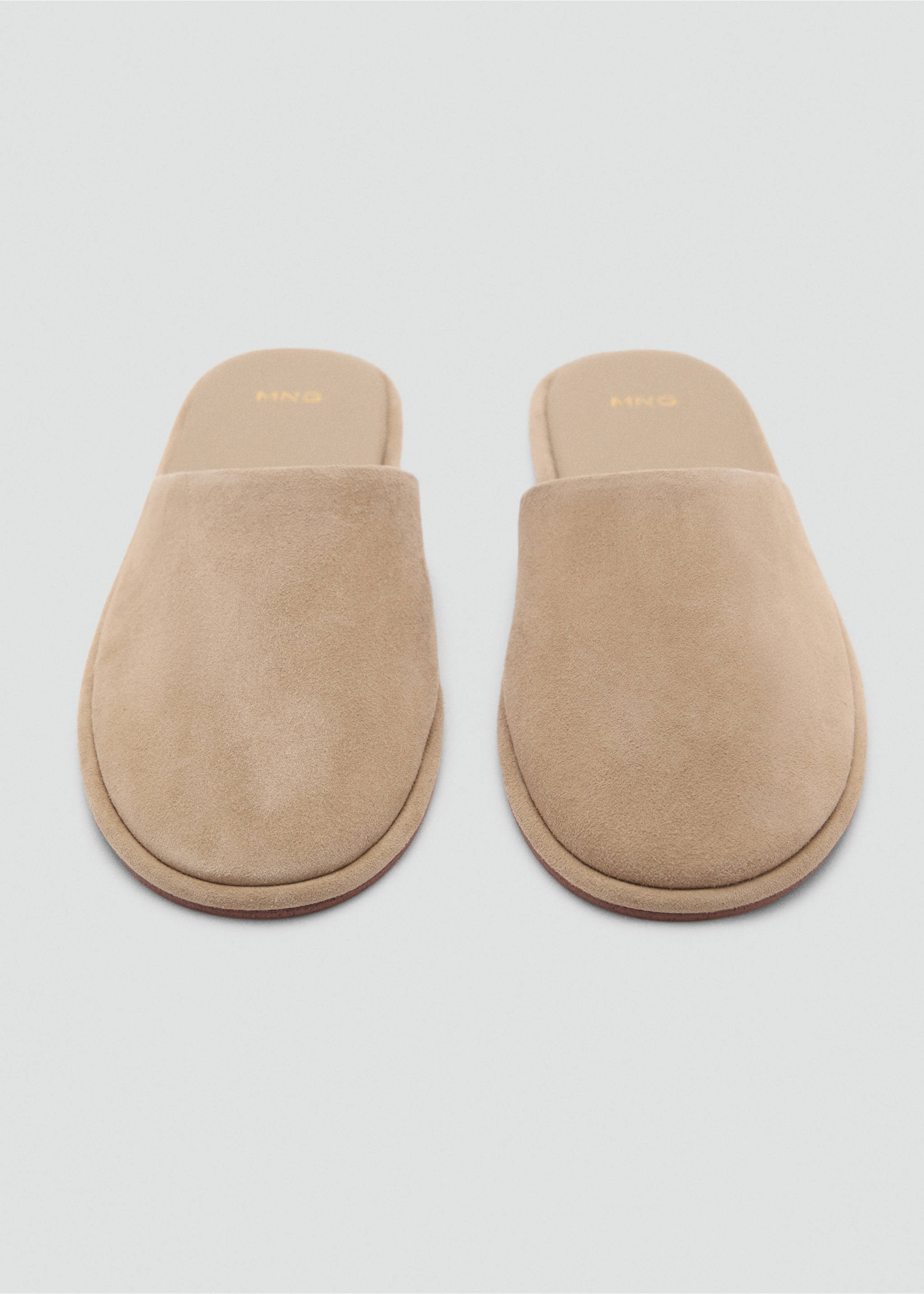 Suede sling back shoes - Details of the article 2, Sand. Ref: 87096719-00.