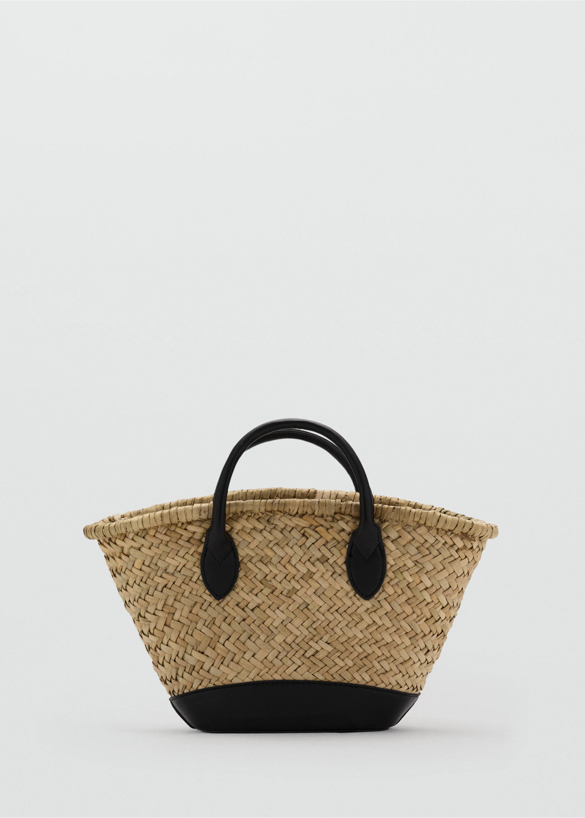 Small natural fibre basket - Article without model, Black. Ref: 87097160-00.