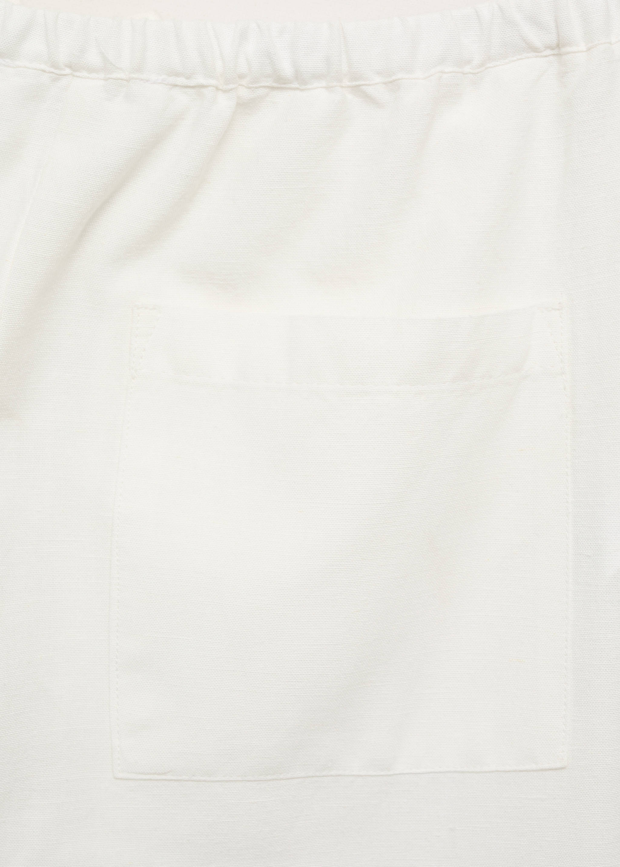 Cotton linen-blend trousers - Details of the article 0