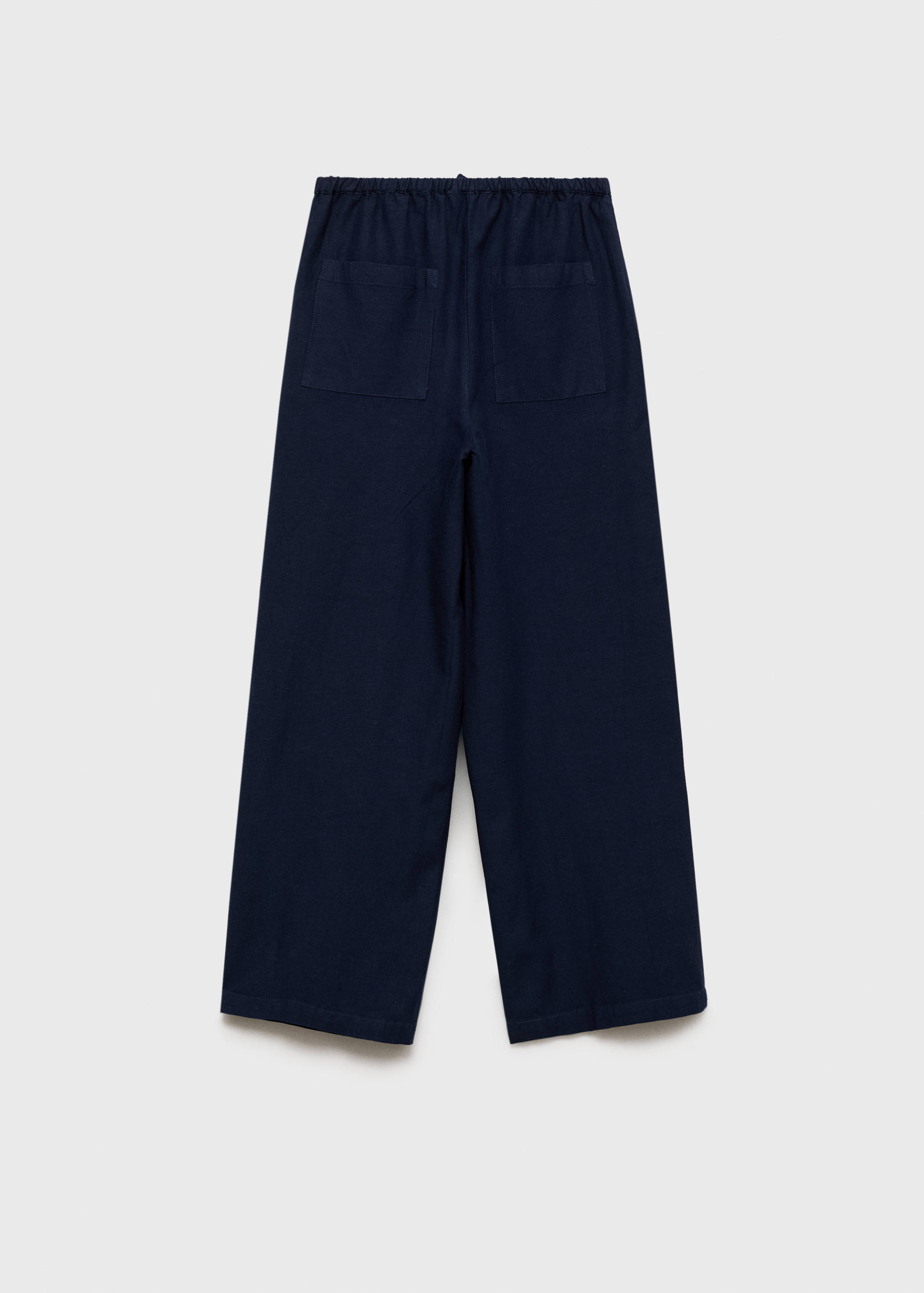 Cotton linen-blend trousers - Reverse of the article