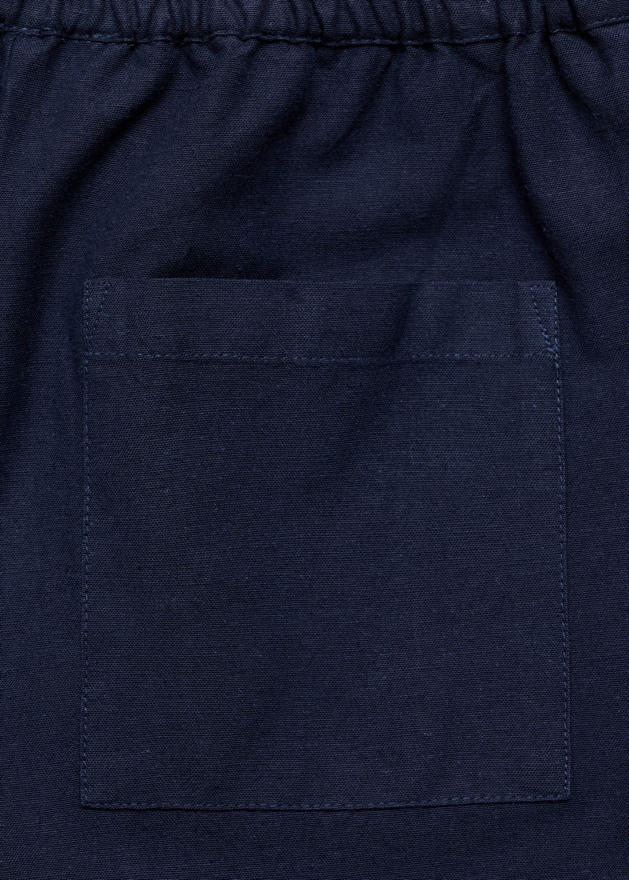 Cotton linen-blend trousers - Details of the article 0