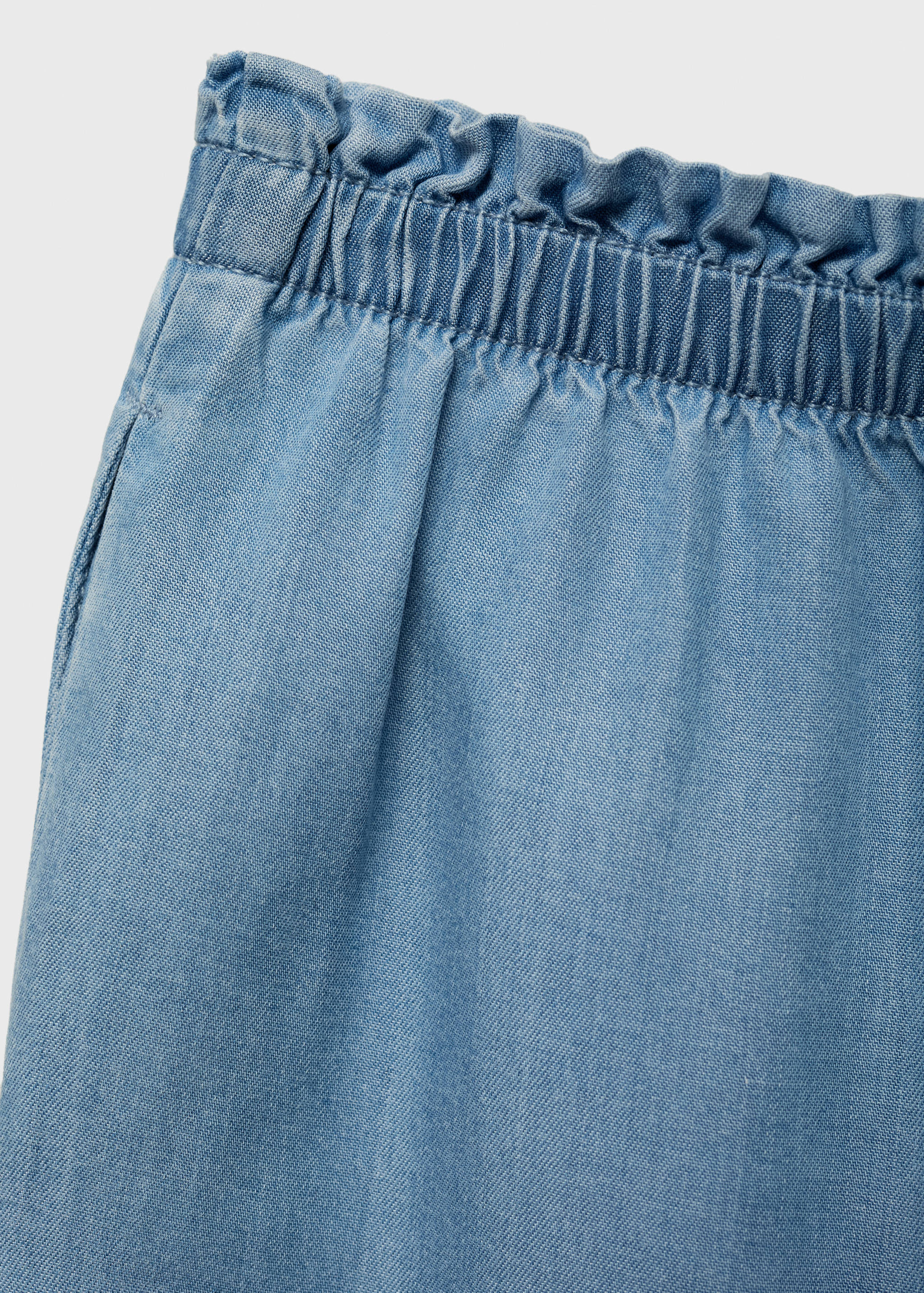 Gerade, fließende Hose mit Schleife - Detail des Artikels 0