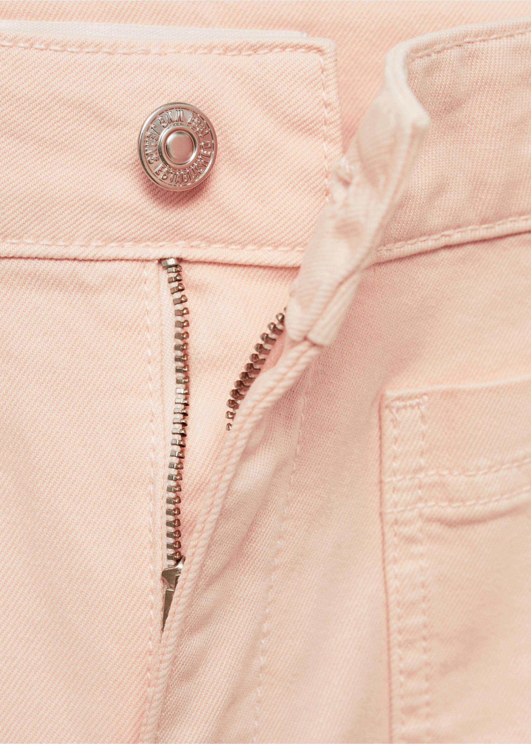Flared-Jeans mit Taschen in Cropped-Länge - Detail des Artikels 8, Rosa. Ref: 87097168-00.