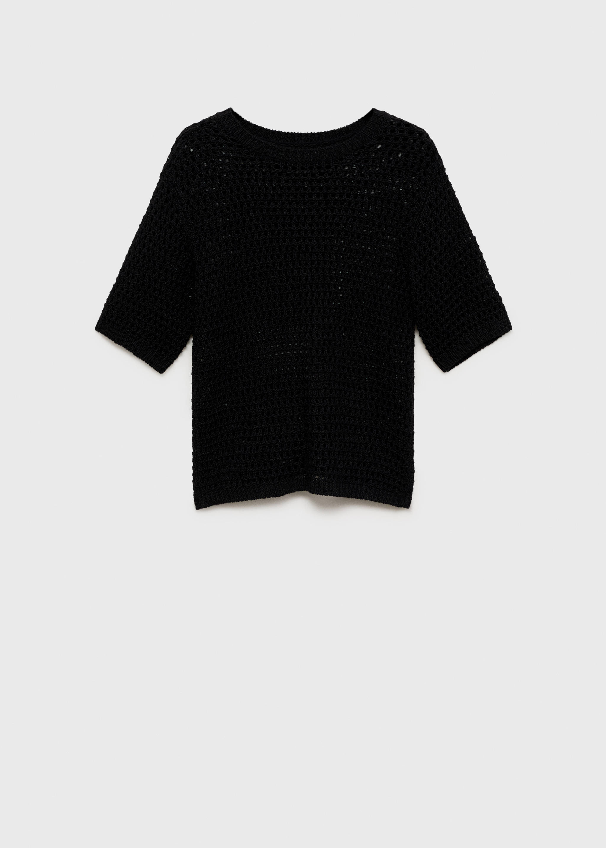 Pull-over crochet manches courtes - Article sans modèle