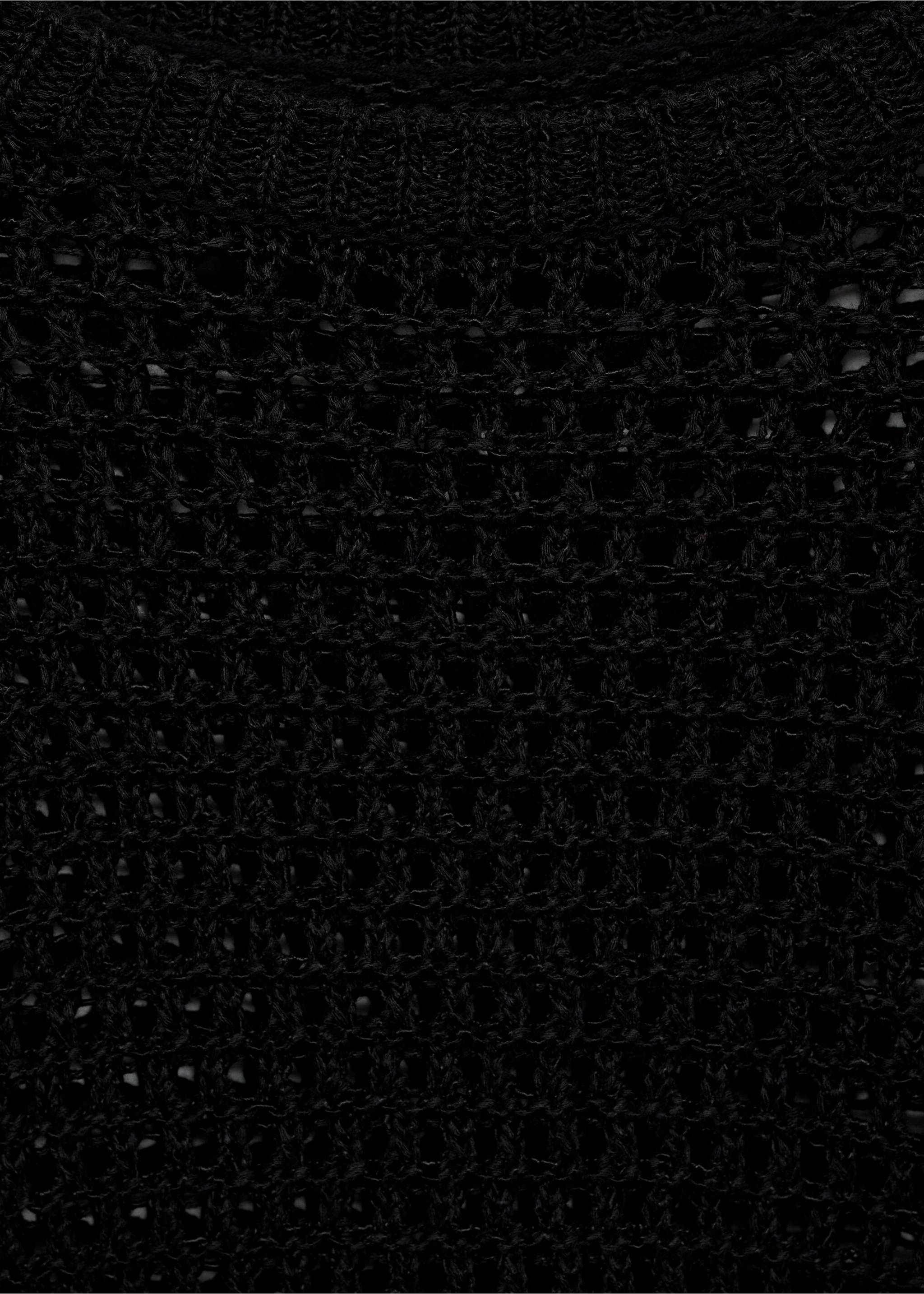 Kurzarm-Häkelpullover - Detail des Artikels 8, Schwarz. Ref: 87097171-00.