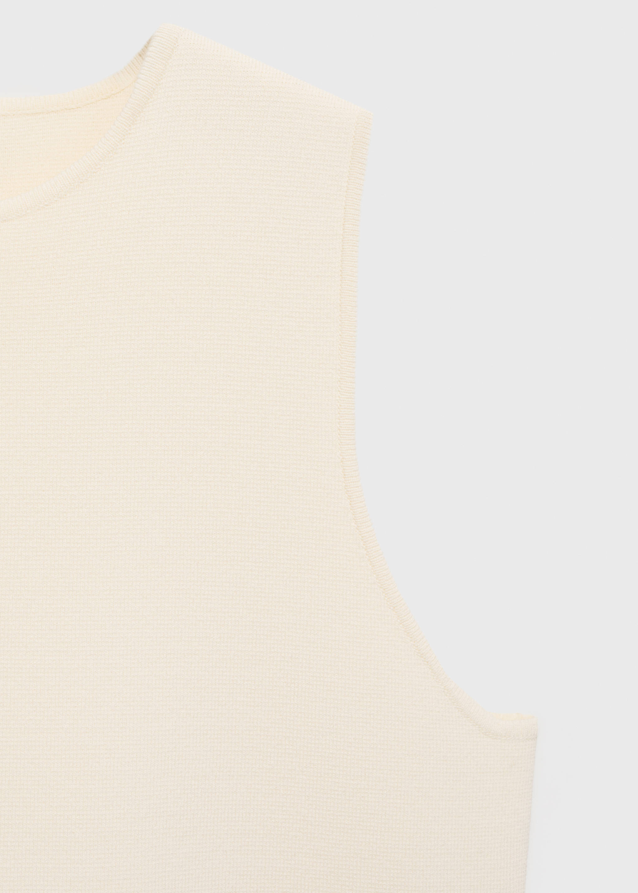 Fine-knit waistcoat with buttons - Details of the article 0