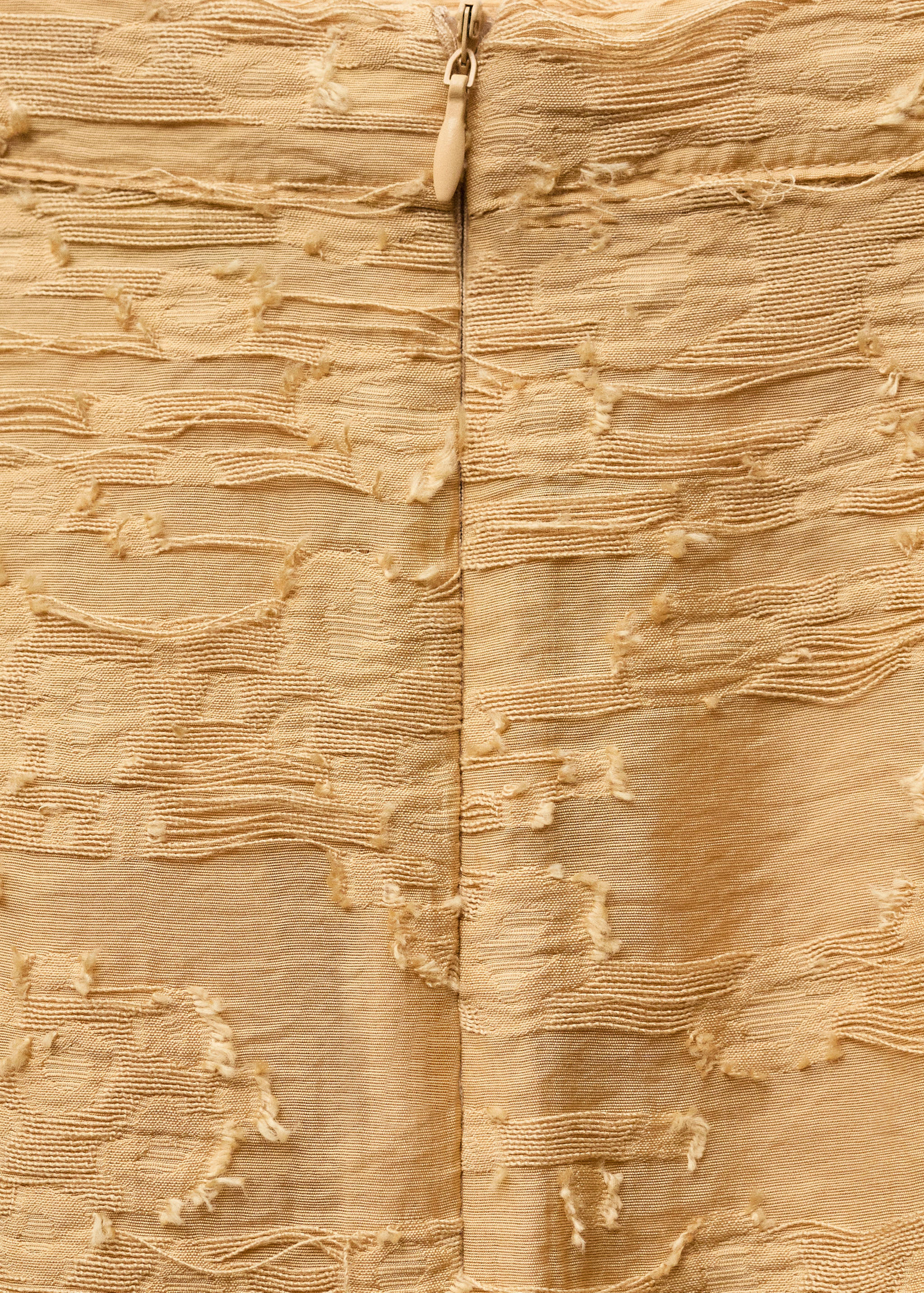 Textured straight skirt - Details of the article 0