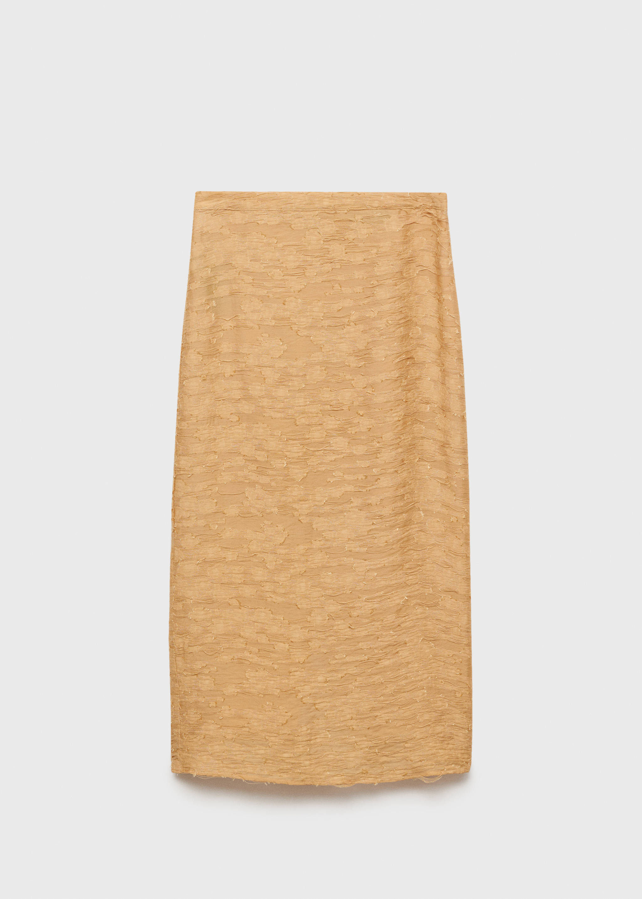 Textured straight skirt - Article without model