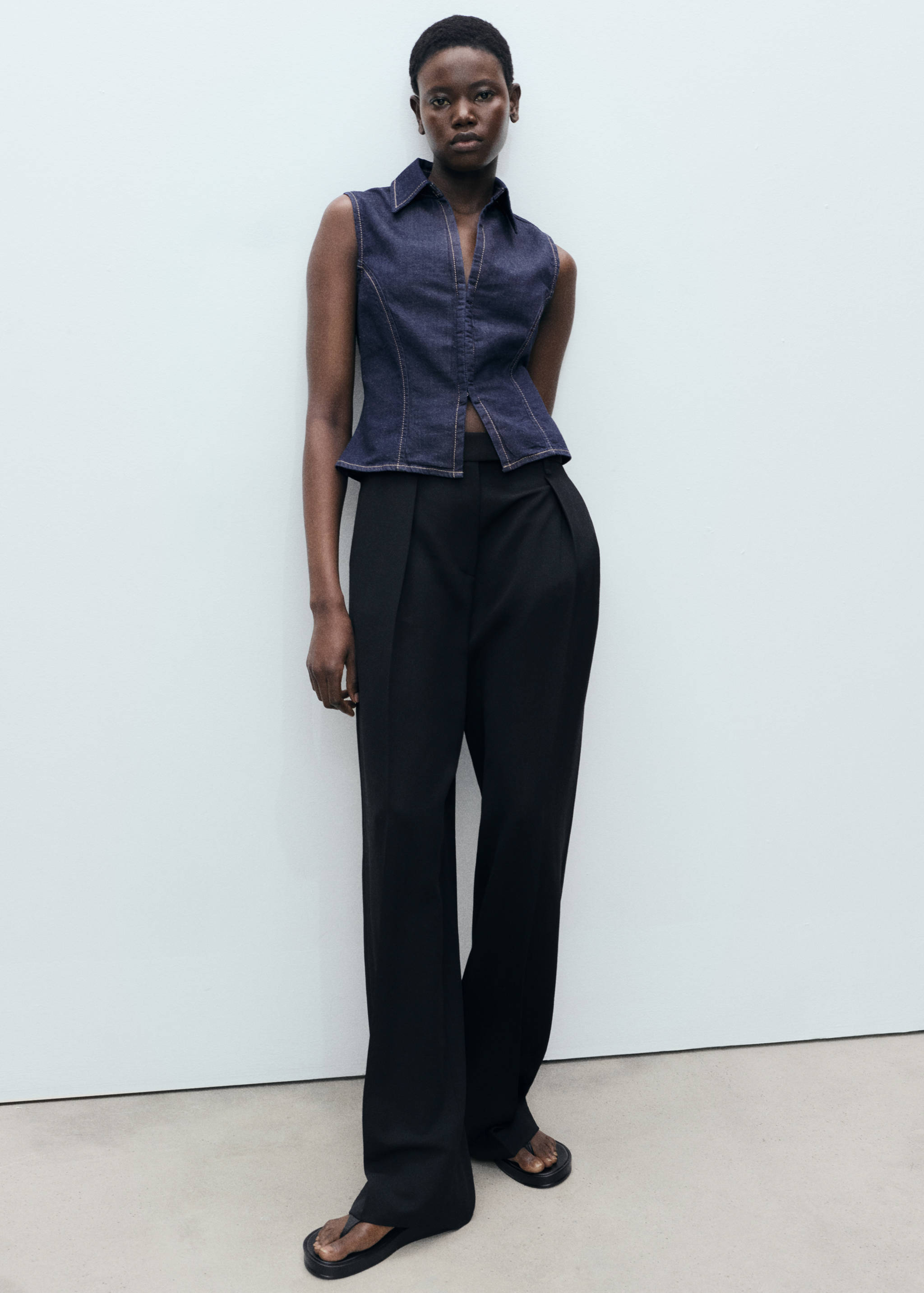 Top denim cintré - Détail de l'article 2