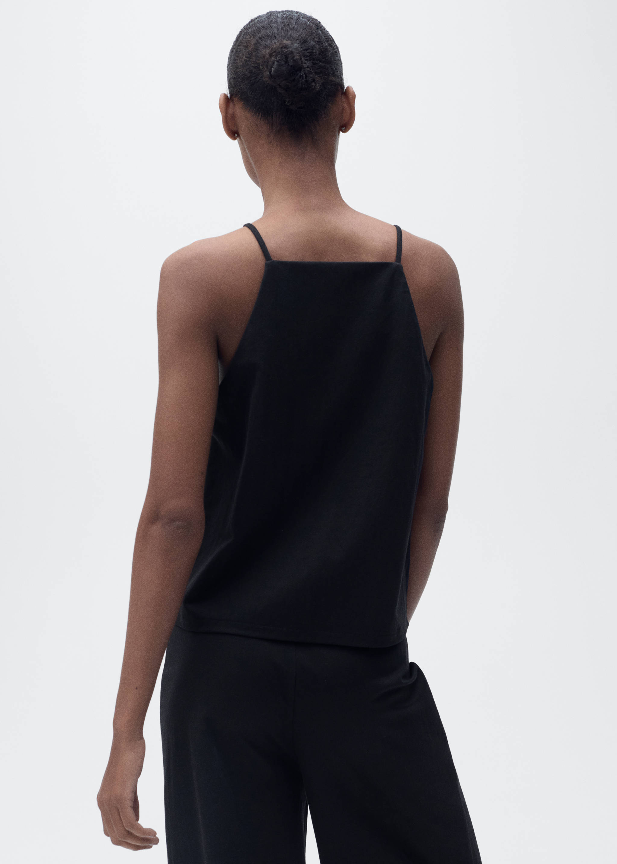 Cotton halter-neck top - Reverse of the article