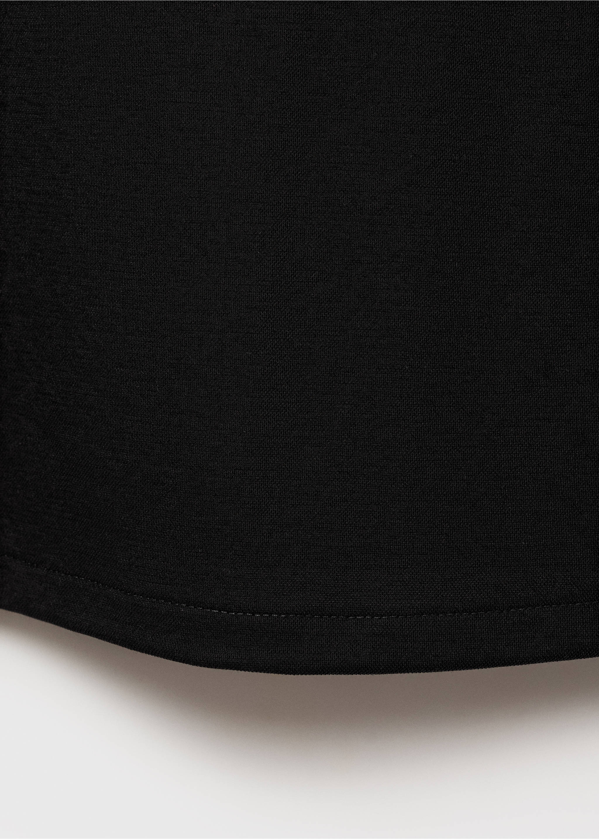 Cotton halter-neck top - Details of the article 0, Black. Ref: 87097177-00.