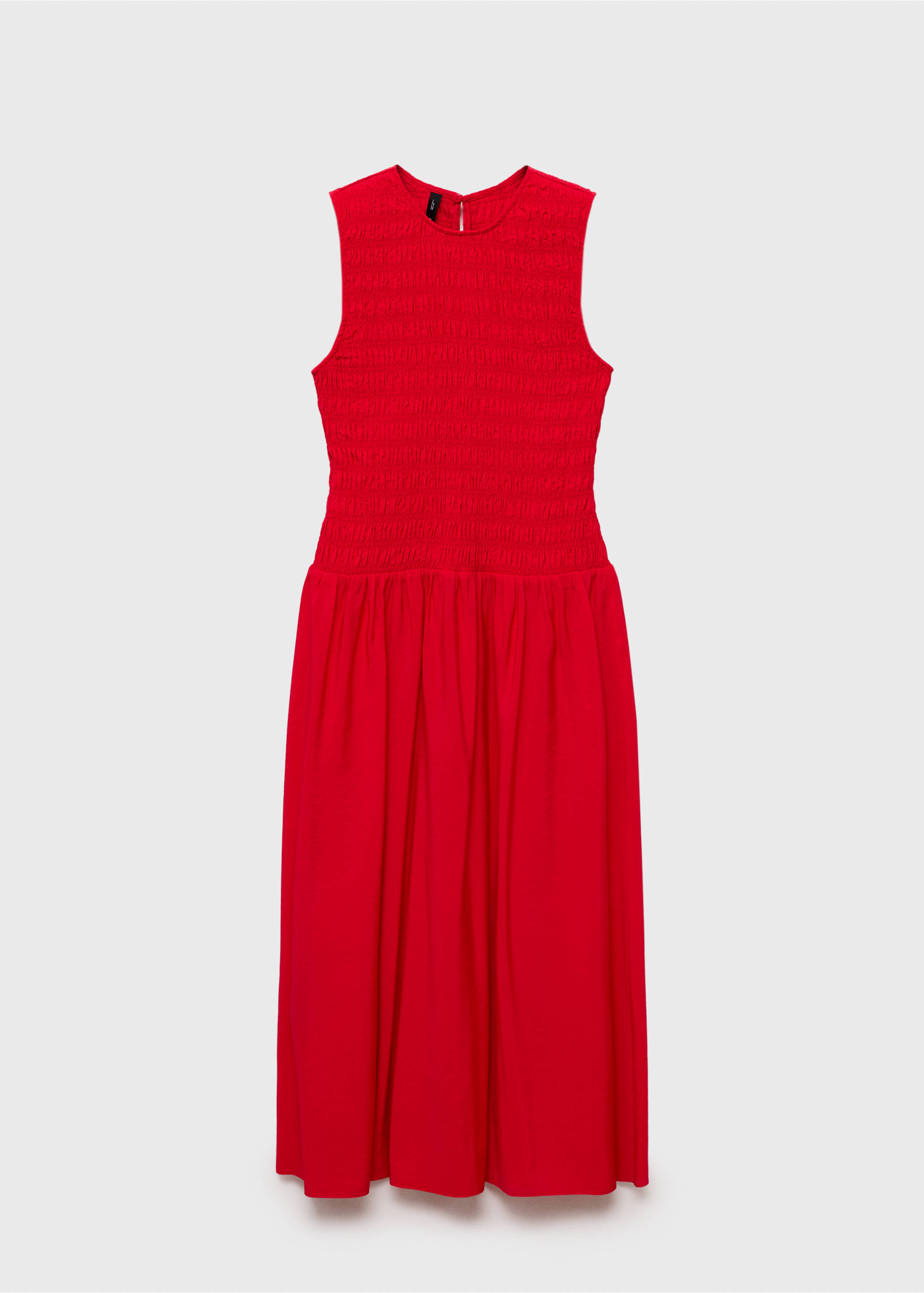 Vestido evasé cuerpo fruncido - Artículo sin modelo, Rojo. Ref: 87097179-00.