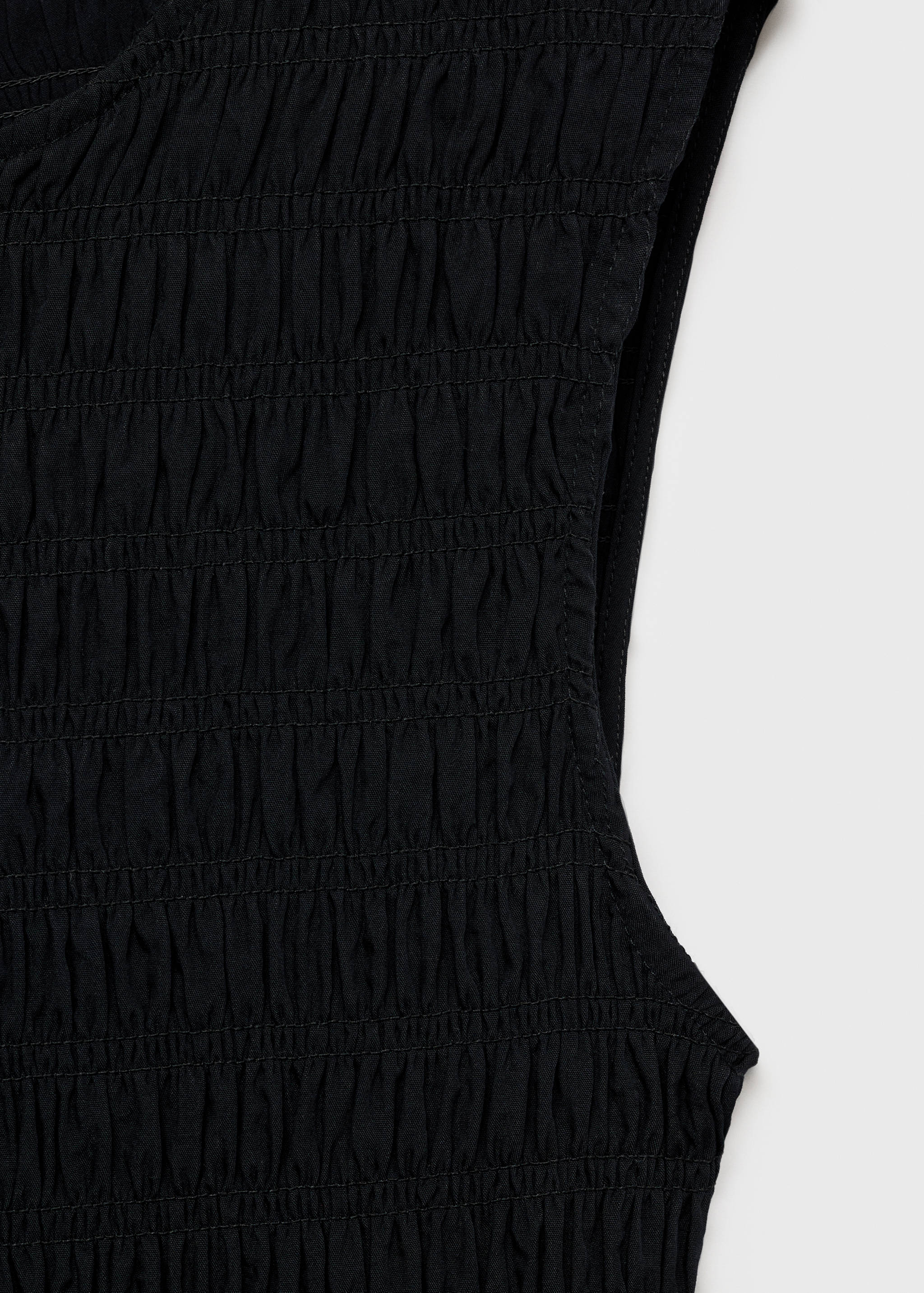 Vestido evasé cuerpo fruncido - Detalle del artículo 0