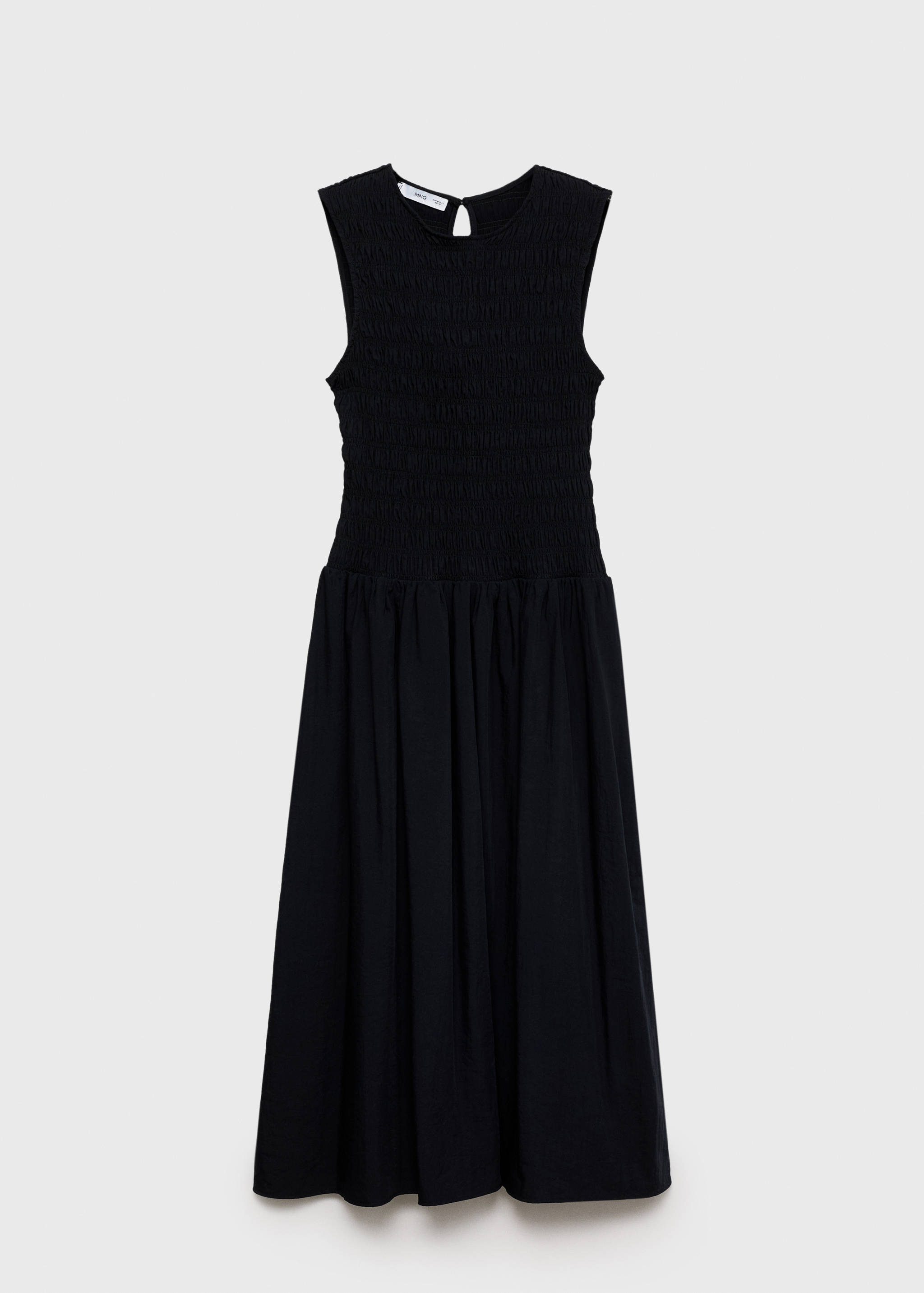 Vestido evasé cuerpo fruncido - Artículo sin modelo