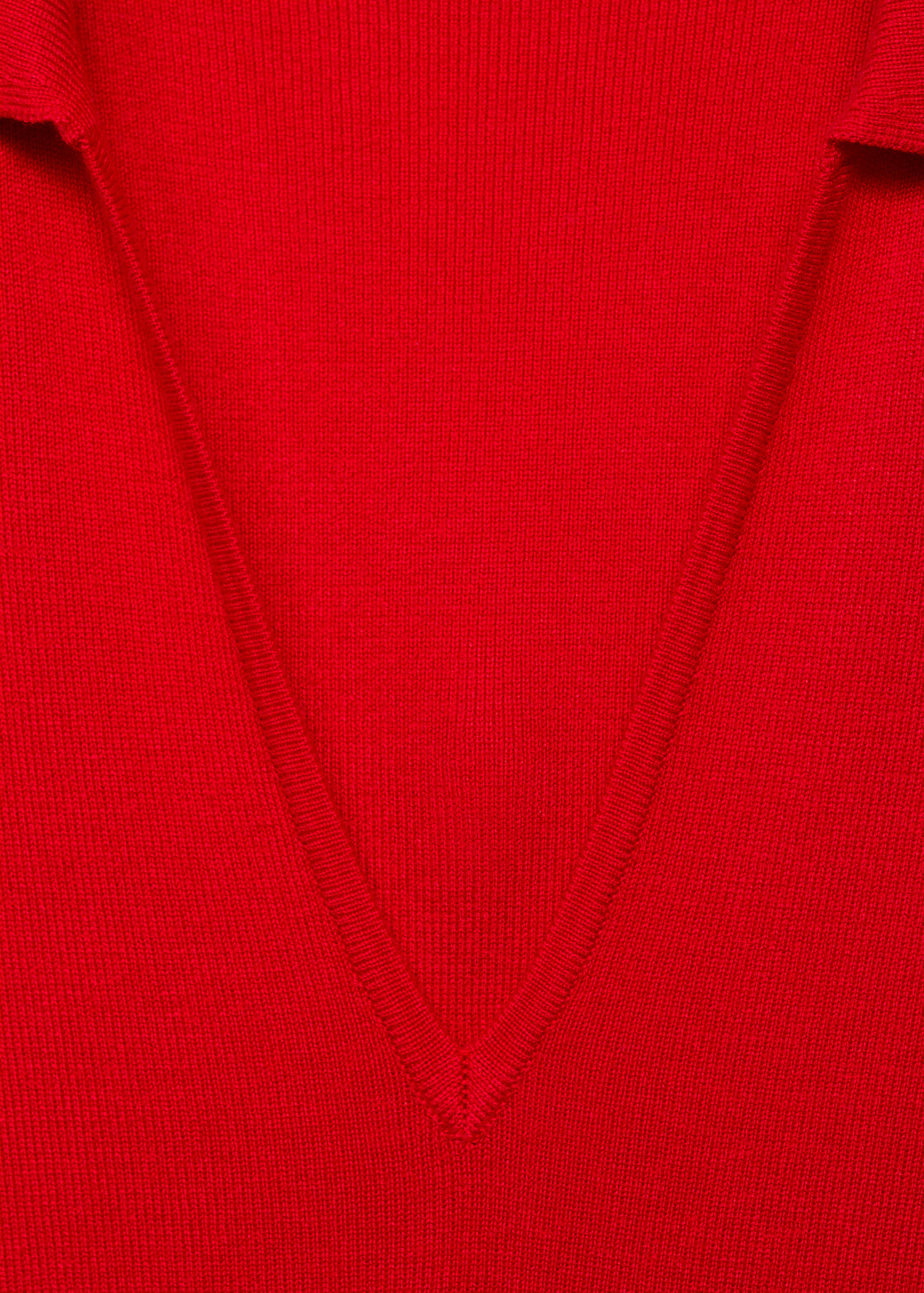 Knitted midi-dress with lapels - Details of the article 8