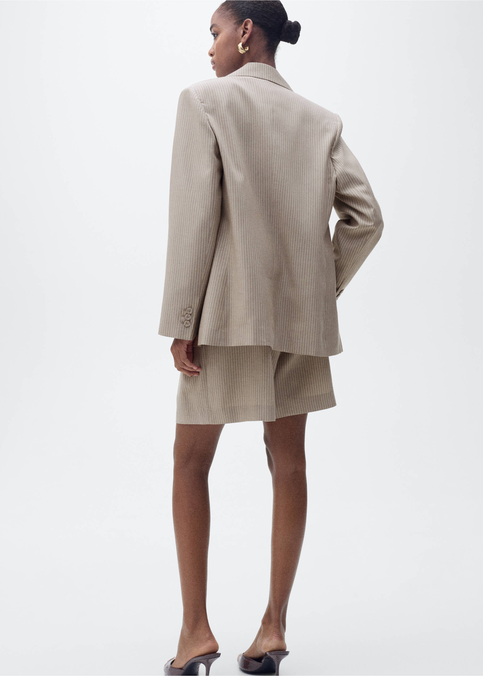 Lyocell suit blazer - Reverse of the article, Medium Brown. Ref: 87097186-00.