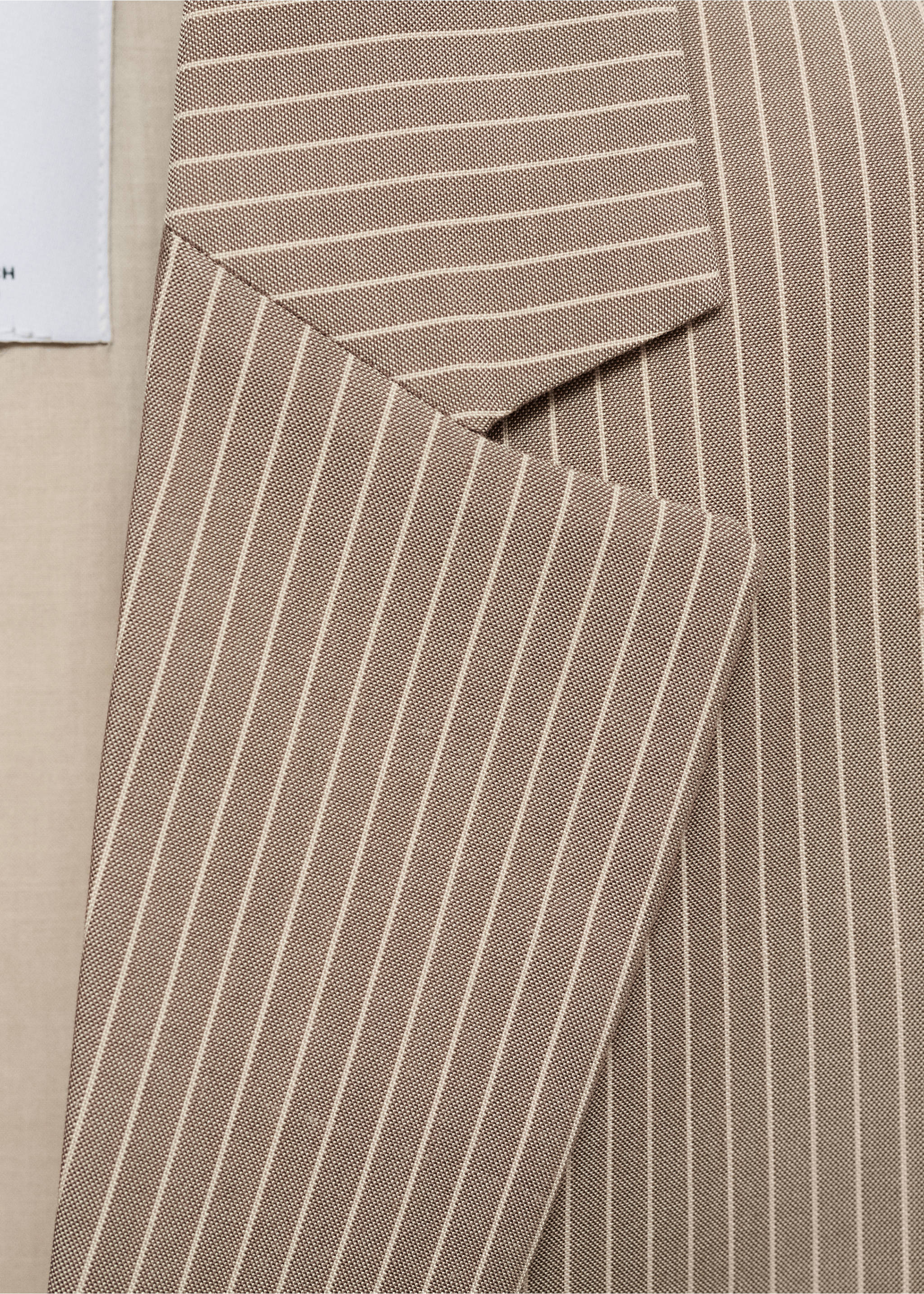 Lyocell suit blazer - Details of the article 0, Medium Brown. Ref: 87097186-00.