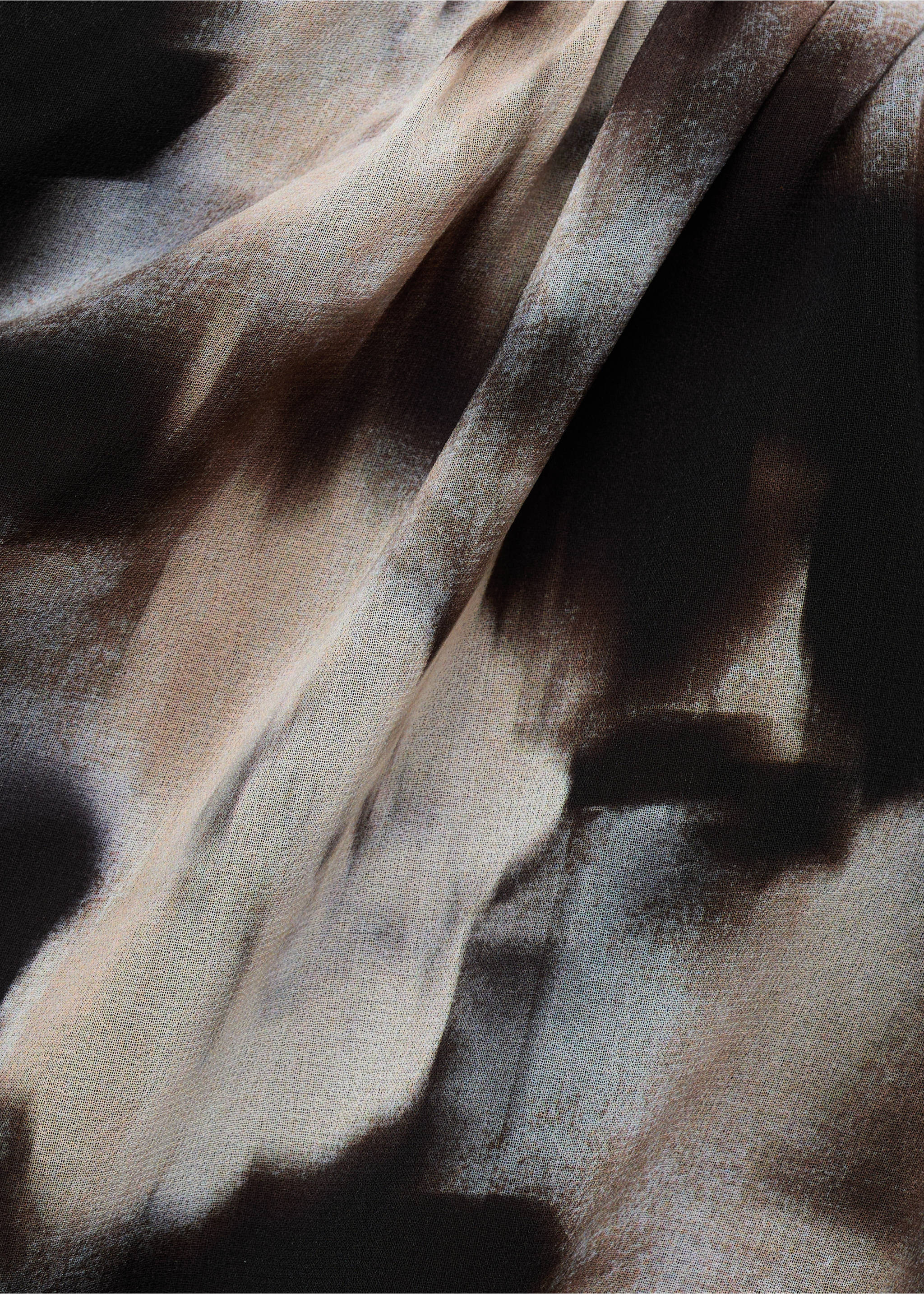 Vestido drapeado estampado floral - Detalle del artículo 8, Marrón. Ref: 87097193-00.