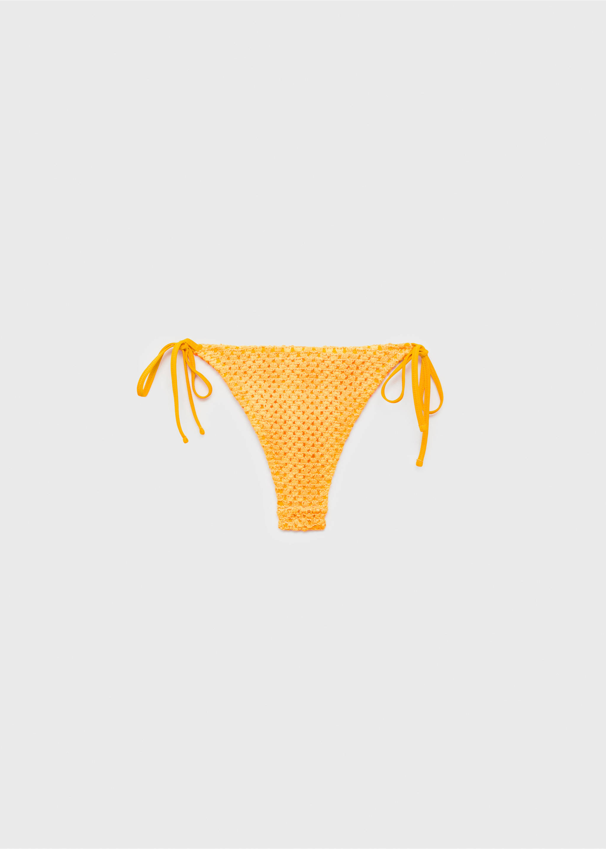 Crochet bikini bottom - Article without model, Pastel Yellow. Ref: 87097674-00.