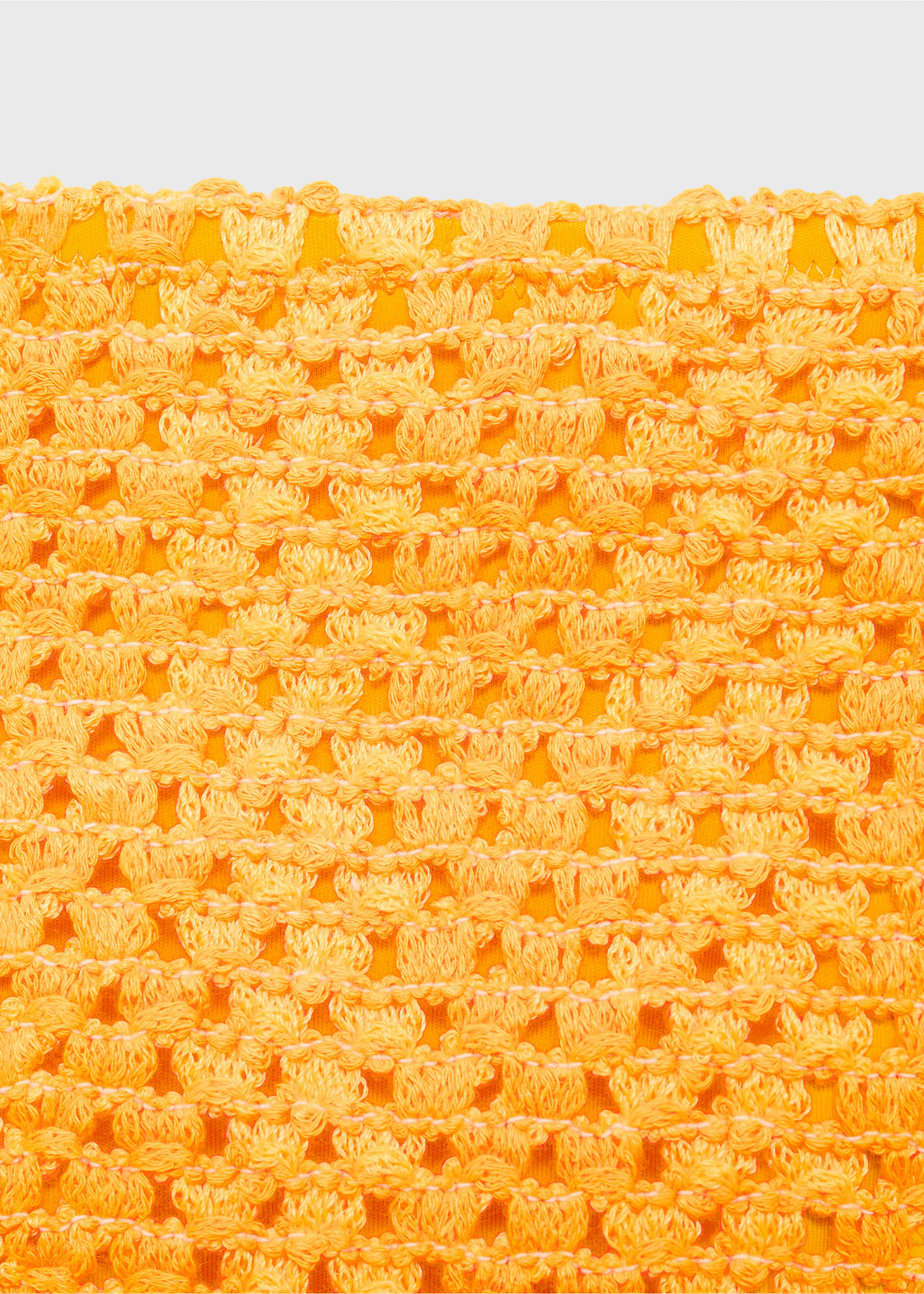 Crochet bikini bottom - Details of the article 0, Pastel Yellow. Ref: 87097674-00.