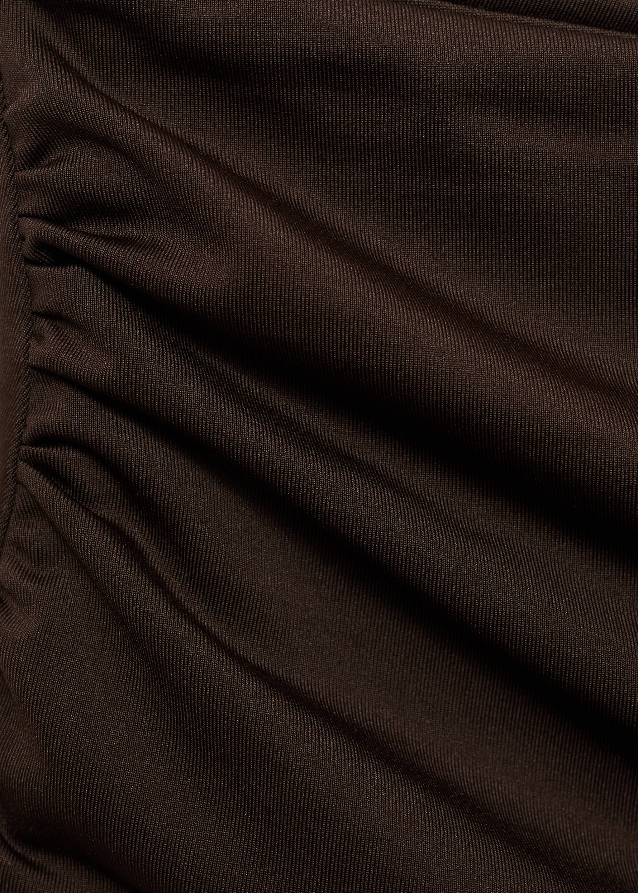 Culotte bikini taille haute drapée - Détail de l'article 8, Chocolat. Ref: 87097675-00.