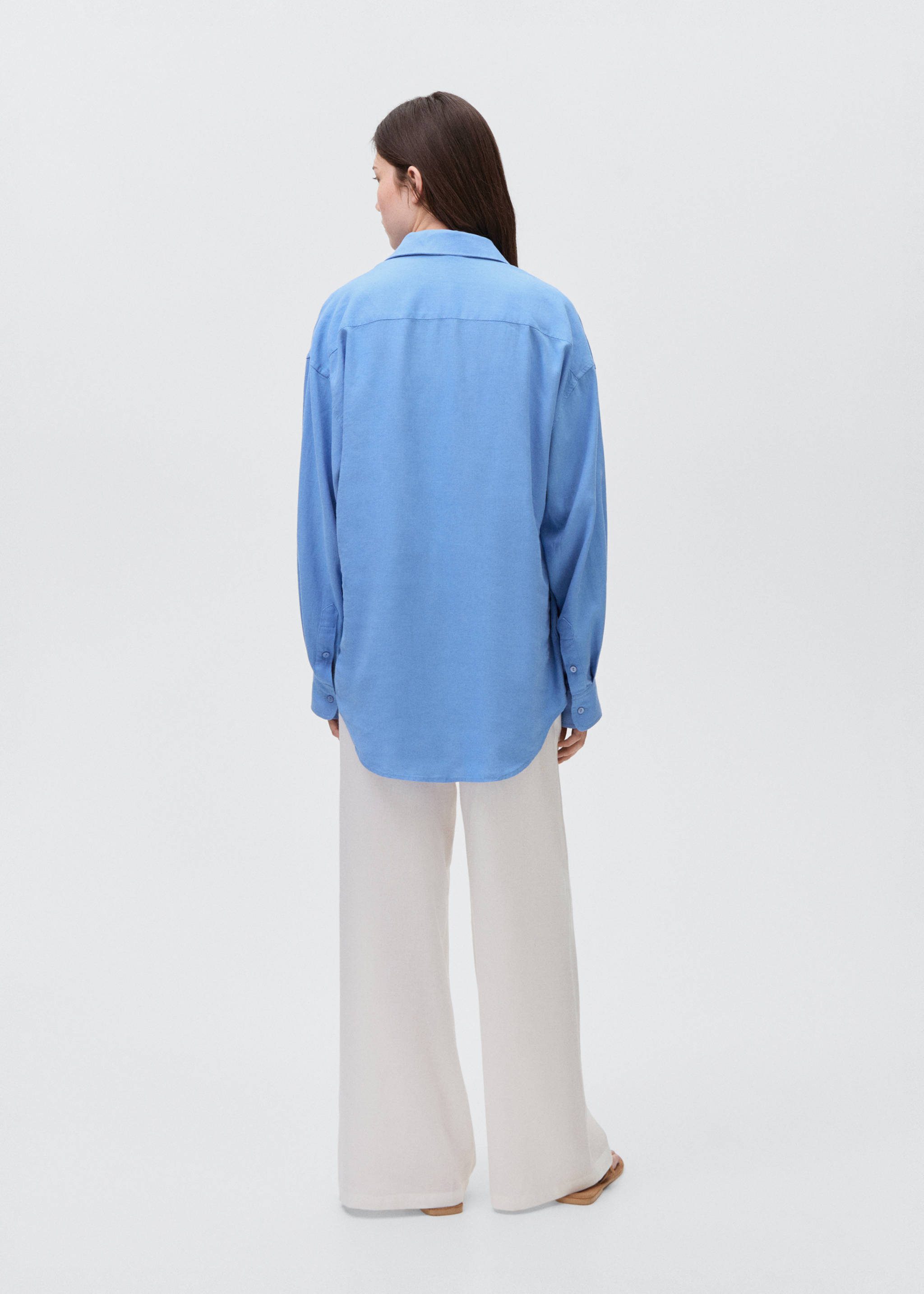 Regular-fit linen shirt - Reverse of the article