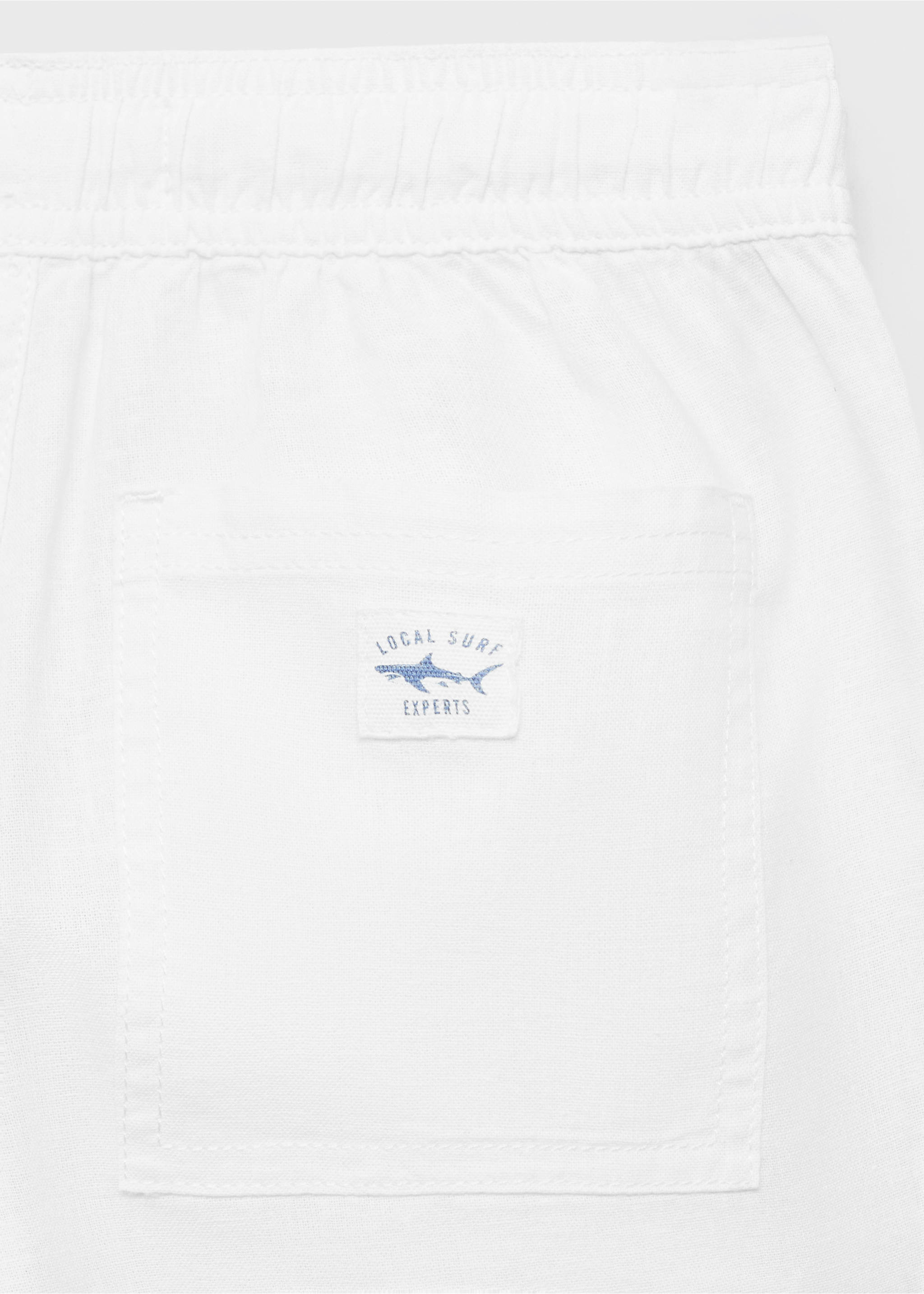 Leinenhose mit Gummibund - Detail des Artikels 0, Weiß. Ref: 87097694-00.