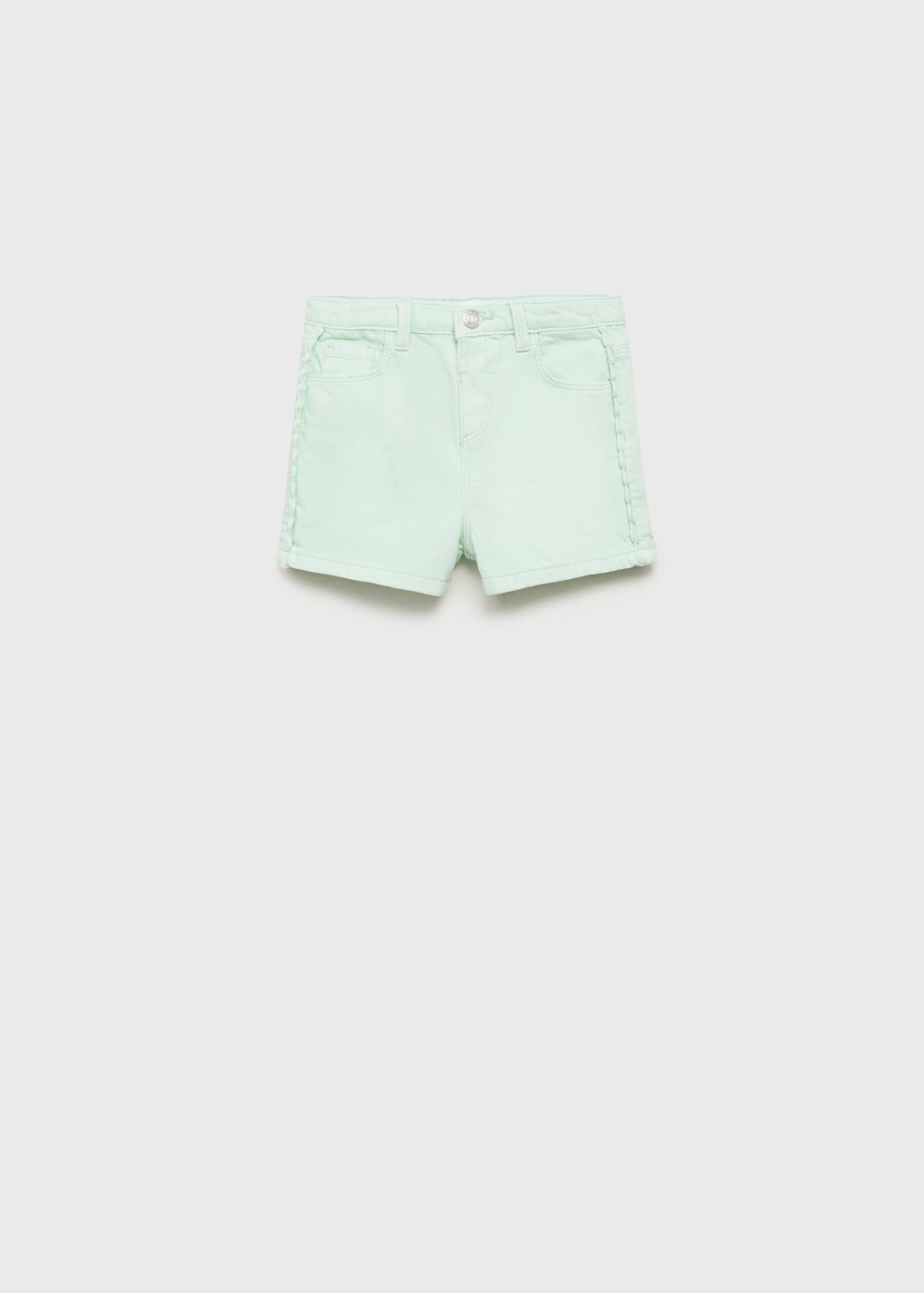 Denim shorts met zijdetail - Artikel zonder model