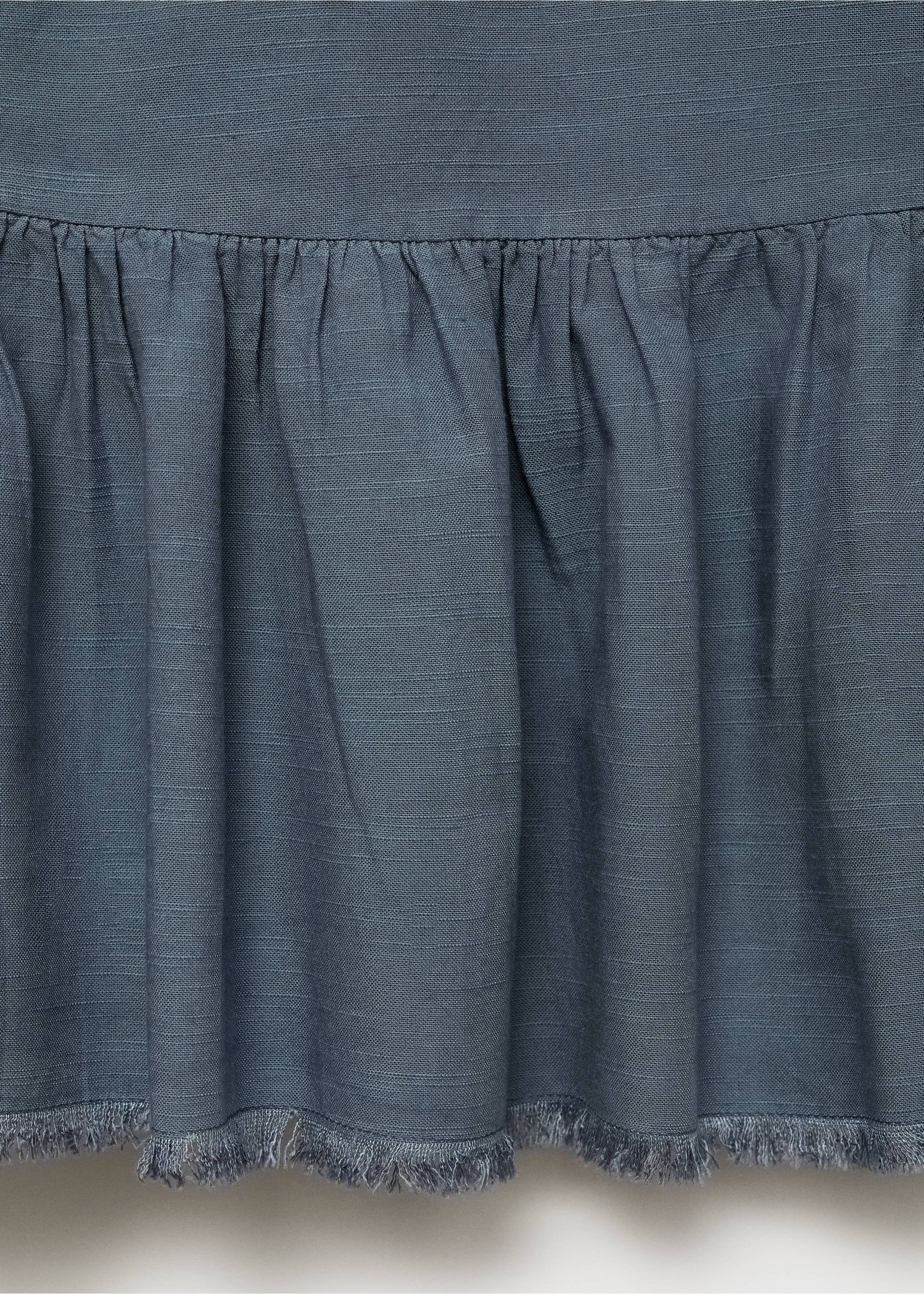 Falda larga volantes - Detalle del artículo 0, Azul. Ref: 87097700-00.