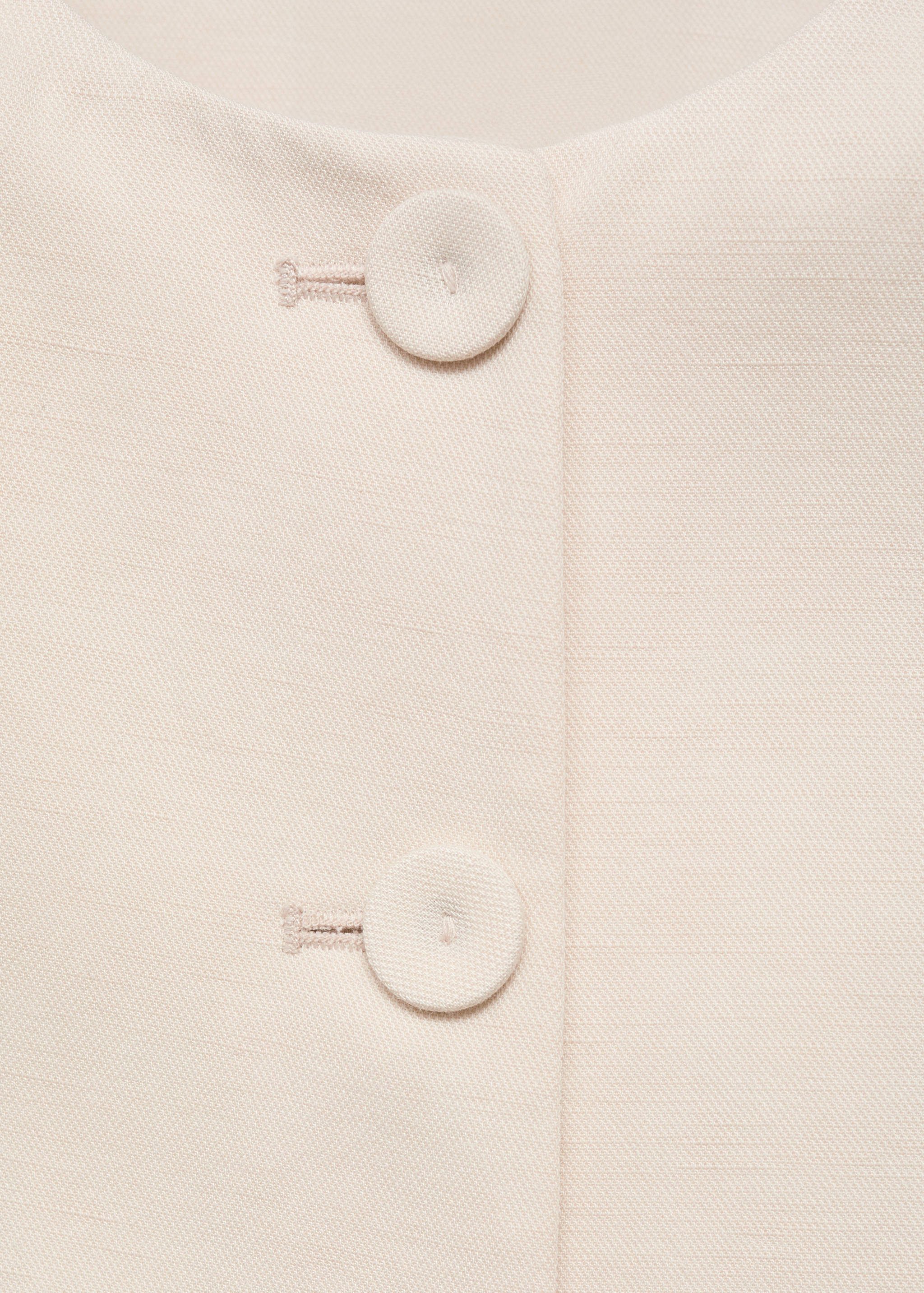 Linen-blend jacket with buttons - Details of the article 8