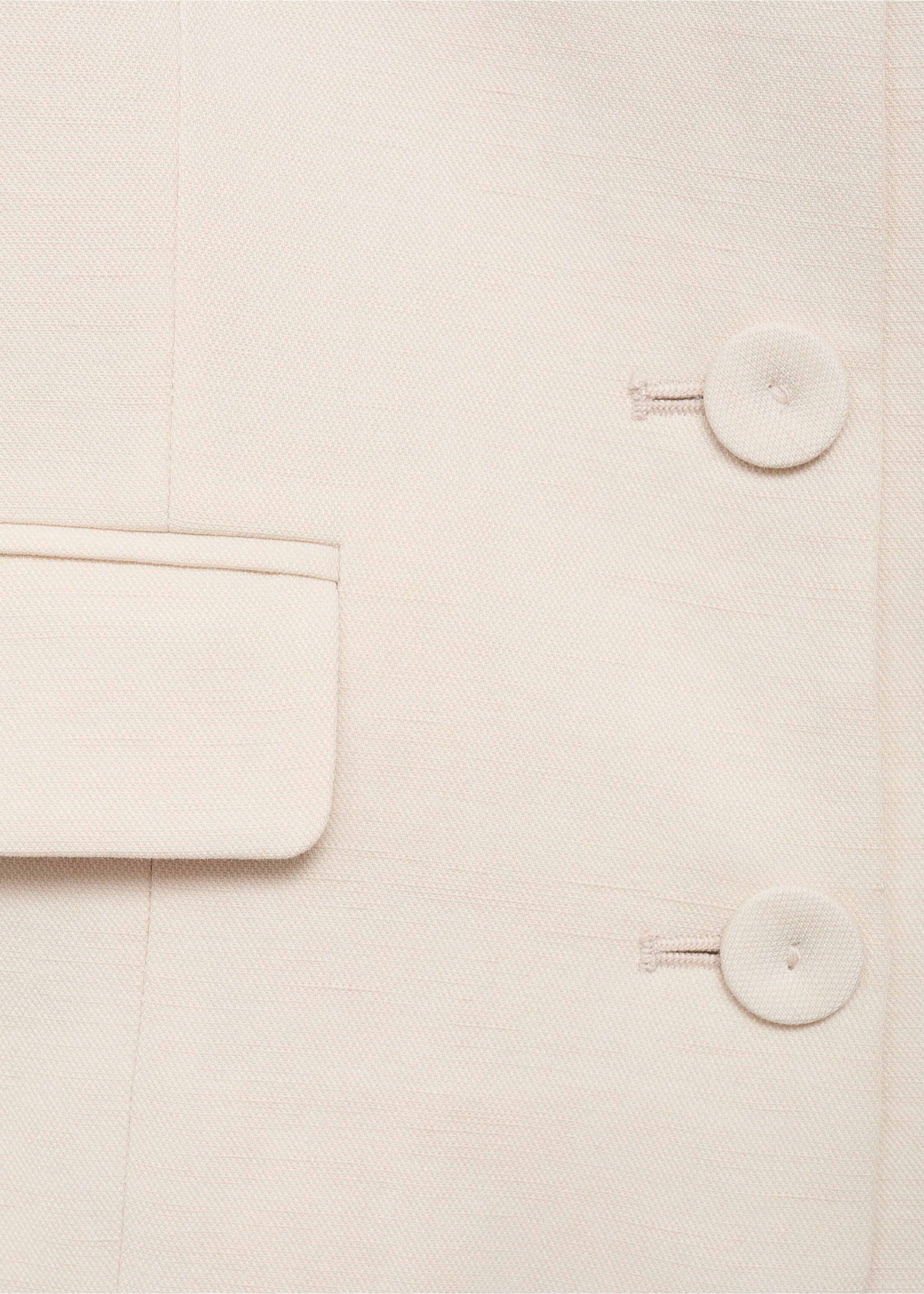 Linen-blend jacket with buttons - Details of the article 0, Light/Pastel Grey. Ref: 87097704-00.