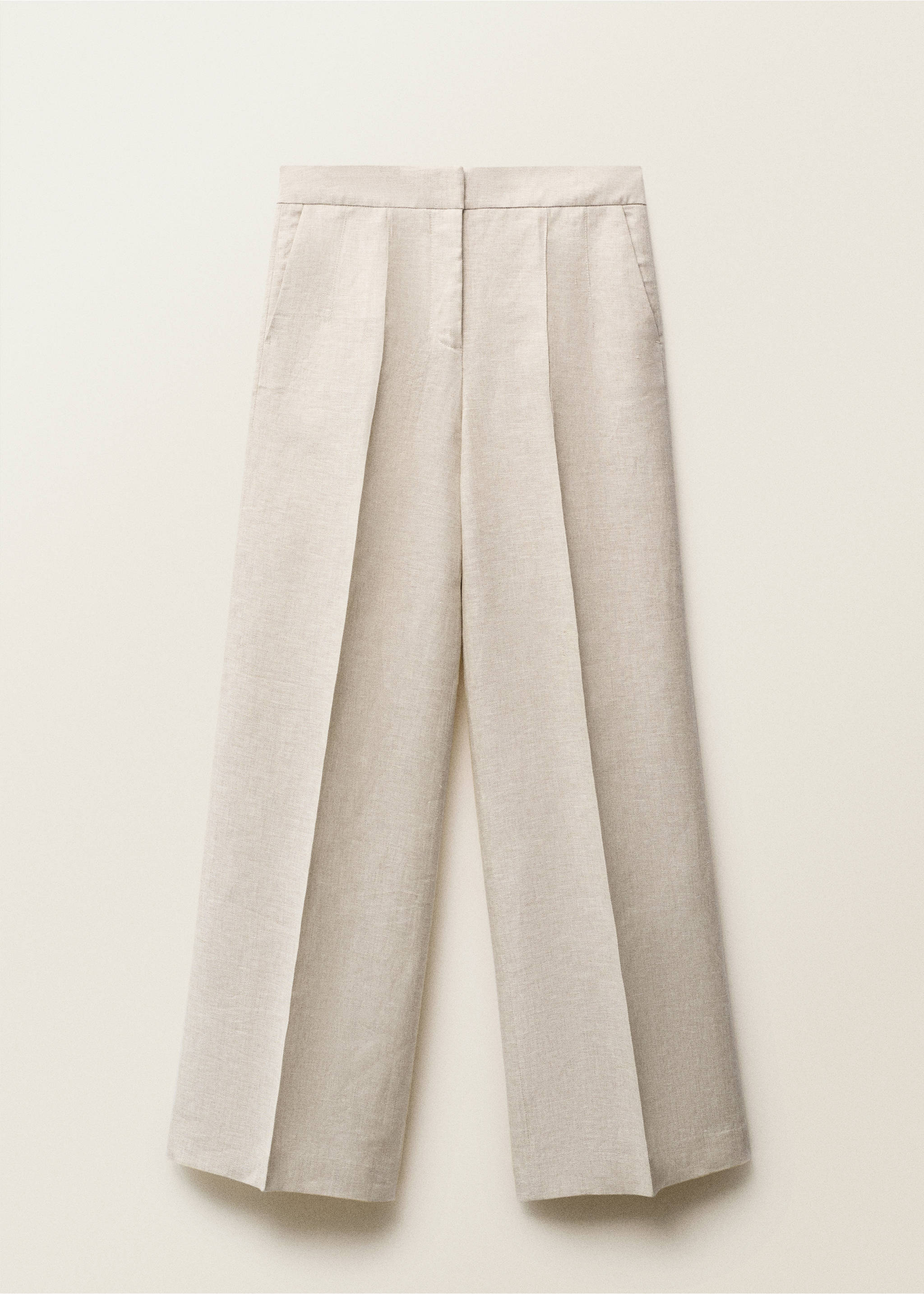 Pantalon de costume lin - Article sans modèle, Gris clair/pastel. Ref: 87097705-00.