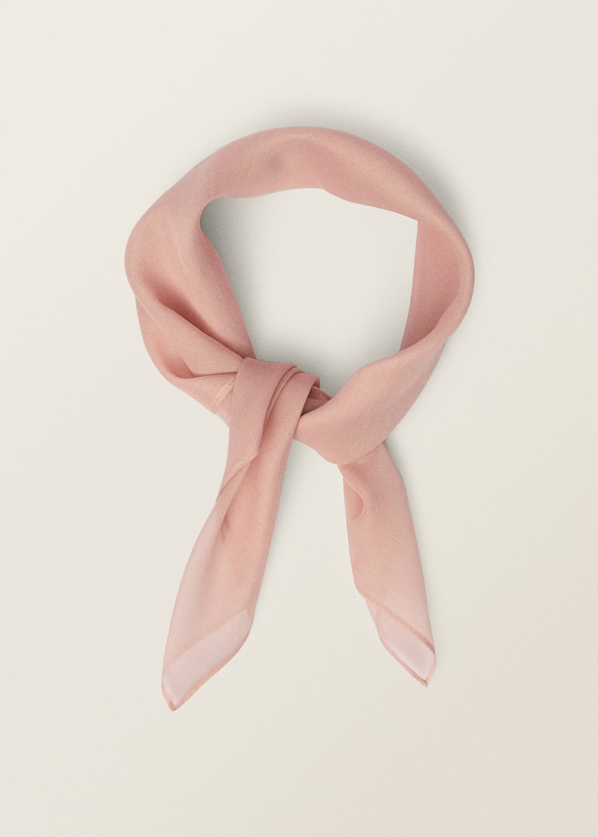 Plain chiffon scarf - Details of the article 1